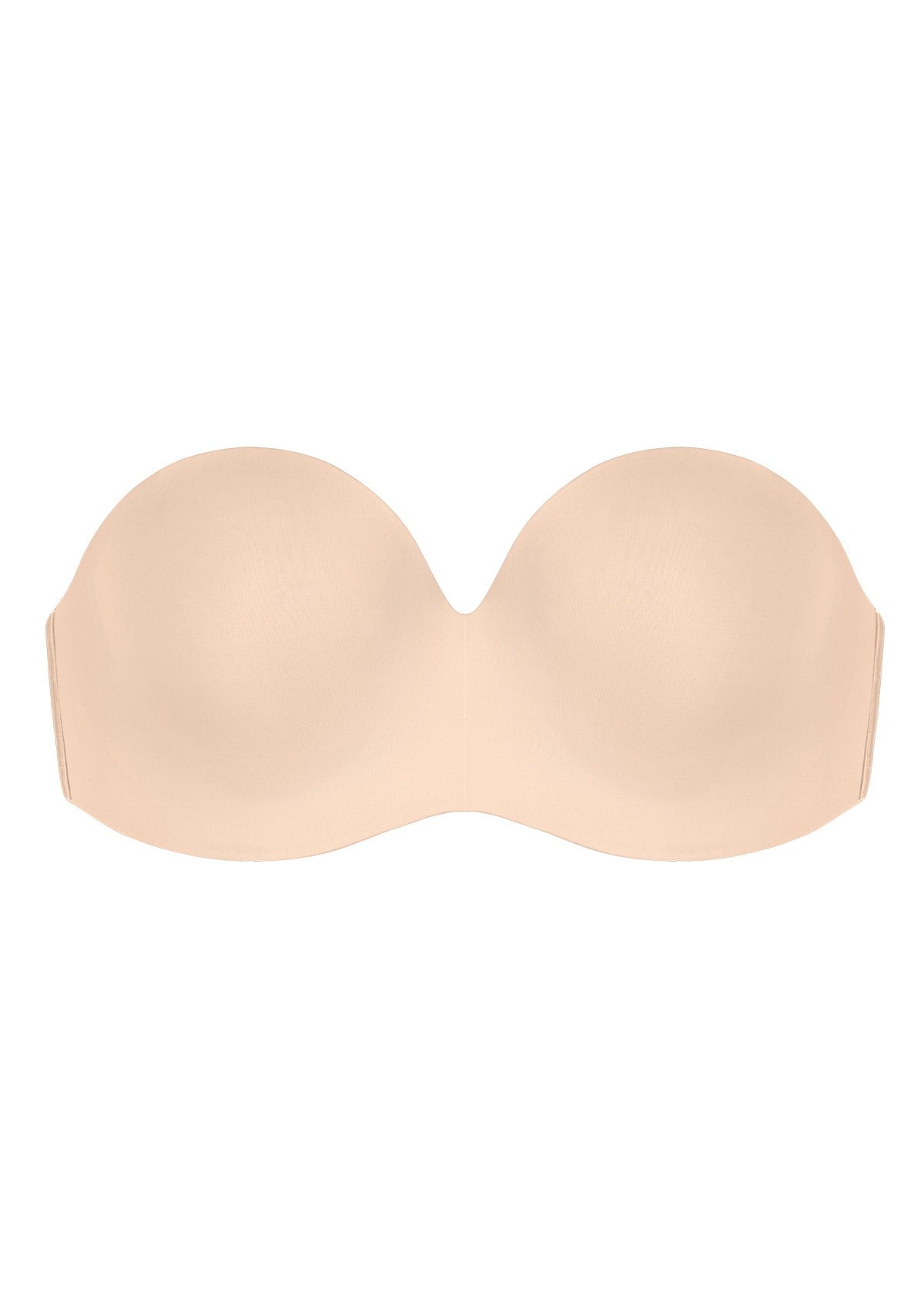 3D studio shot of the black HSIA seamless non-slip strapless bra FBM0177