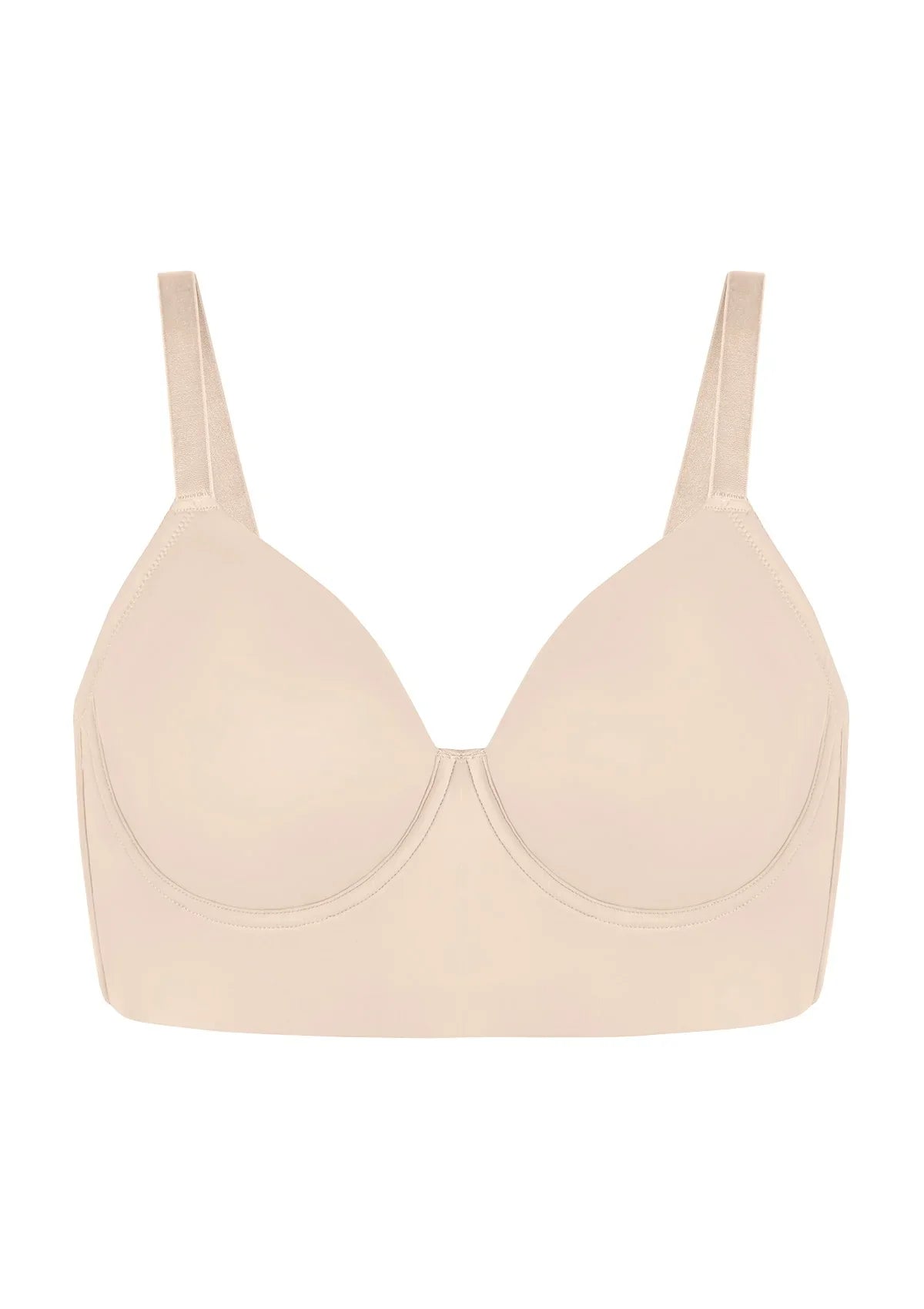 3D product shot of the HSIA light nude seamless minimizer T-shirt bra FBD0574