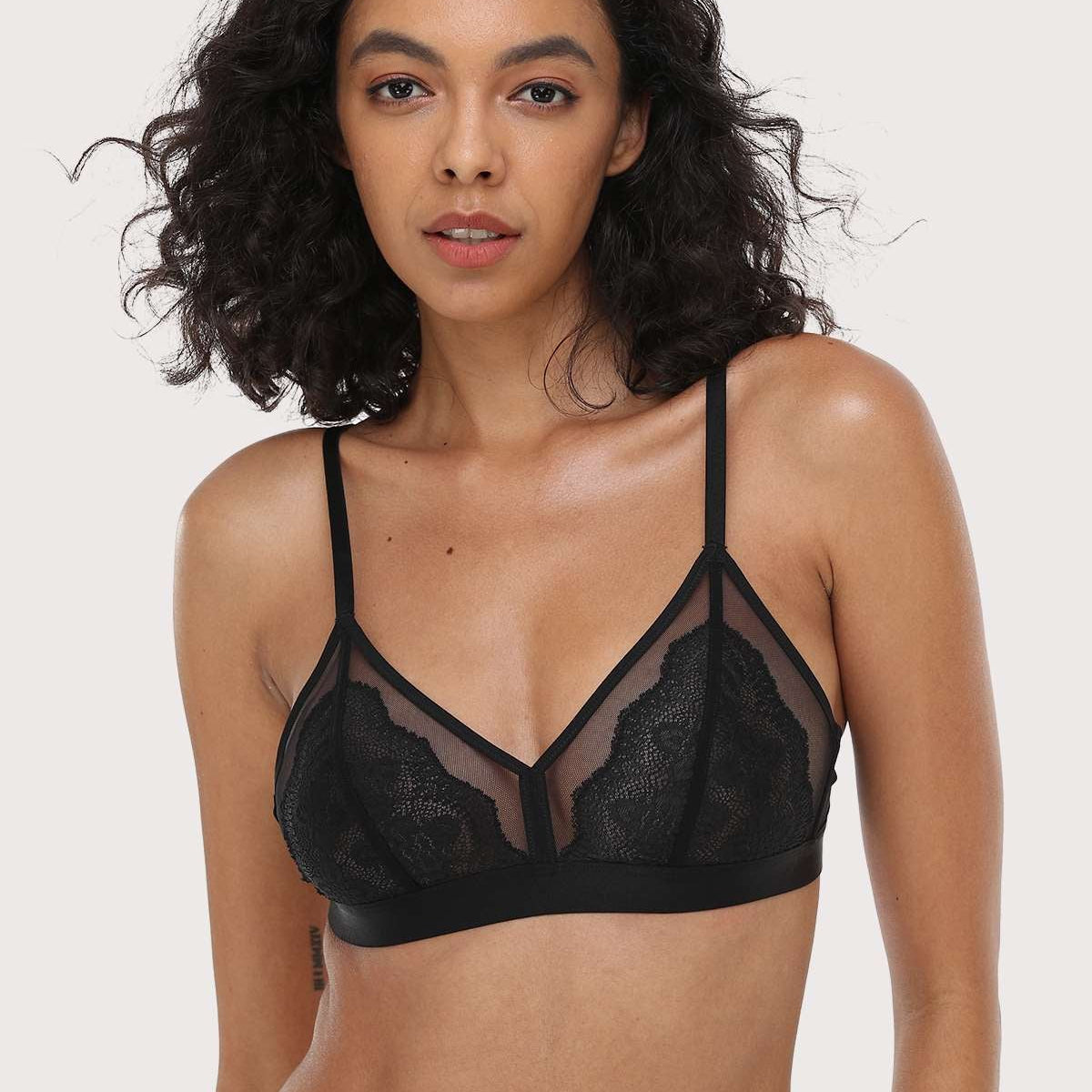 HSIA Wireless Lace Triangle Bra - HSIA