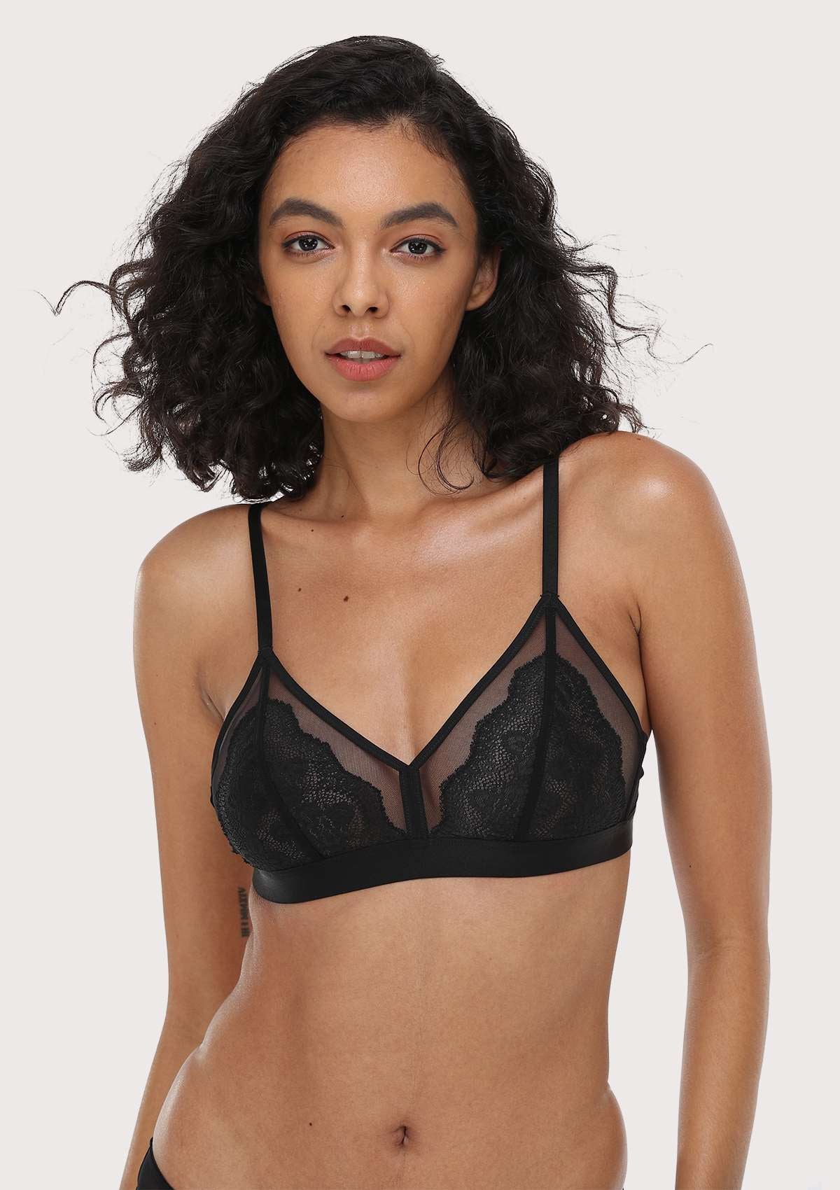 HSIA Wireless Lace Triangle Bra - HSIA