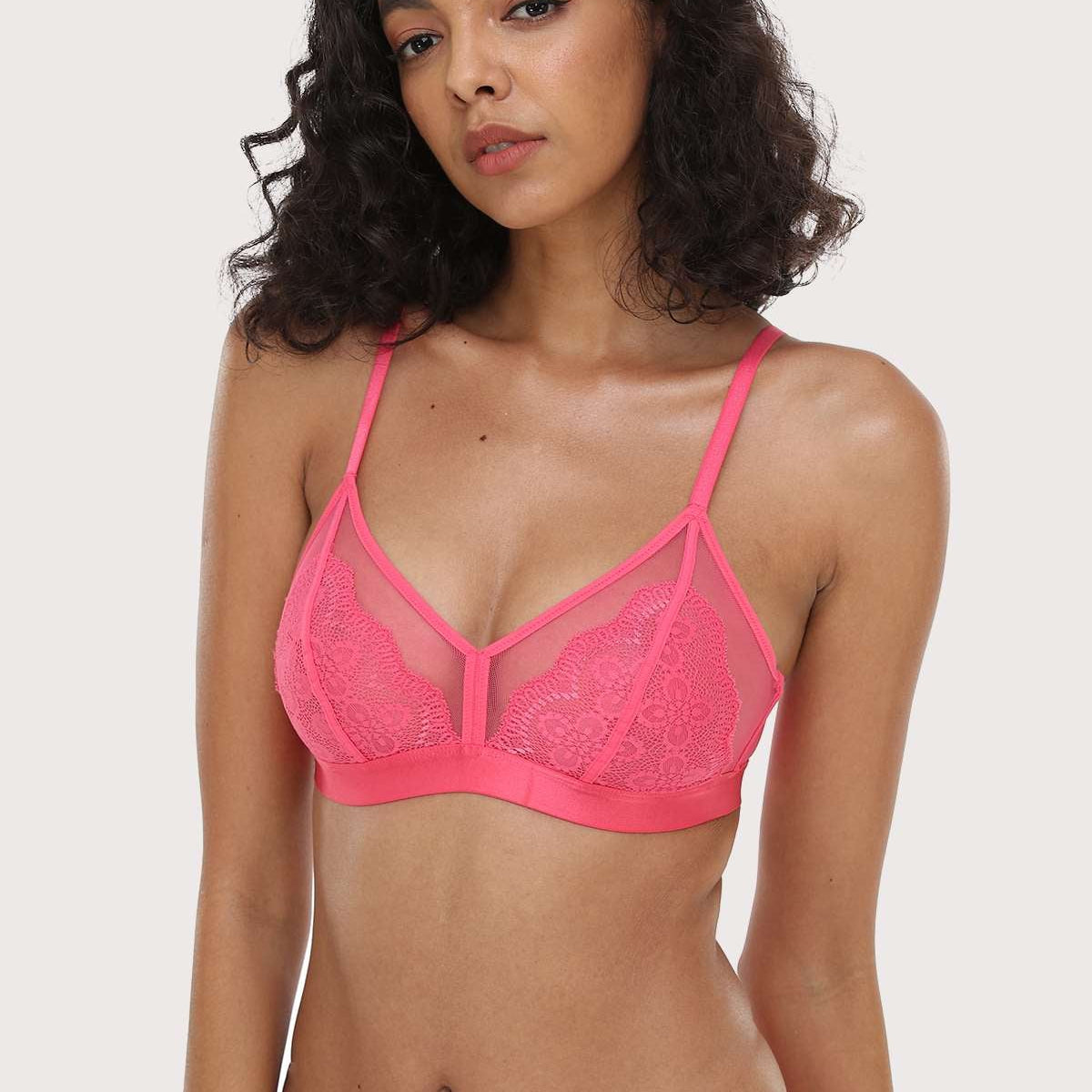HSIA Wireless Lace Triangle Bra - HSIA