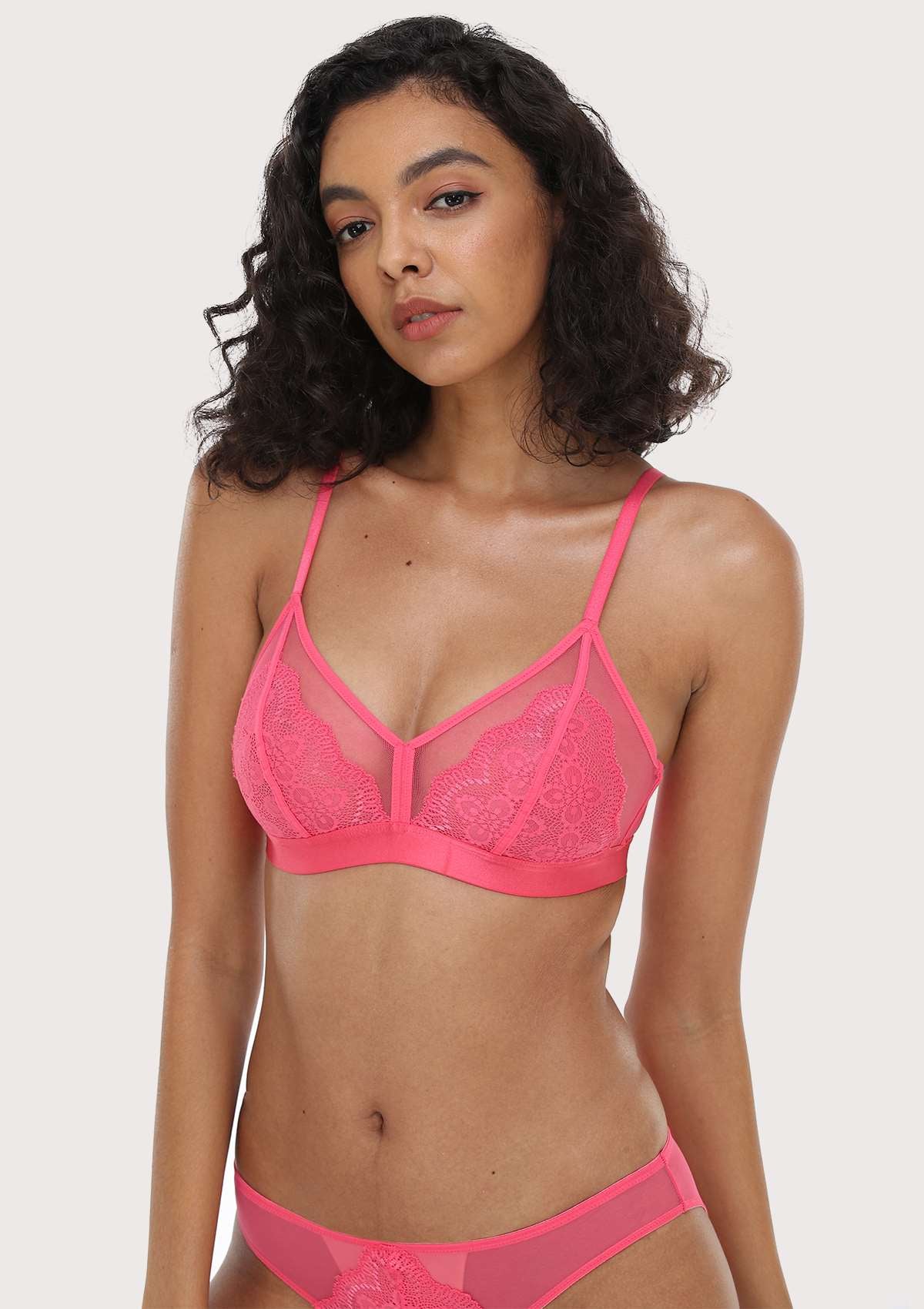 HSIA Wireless Lace Triangle Bra - HSIA