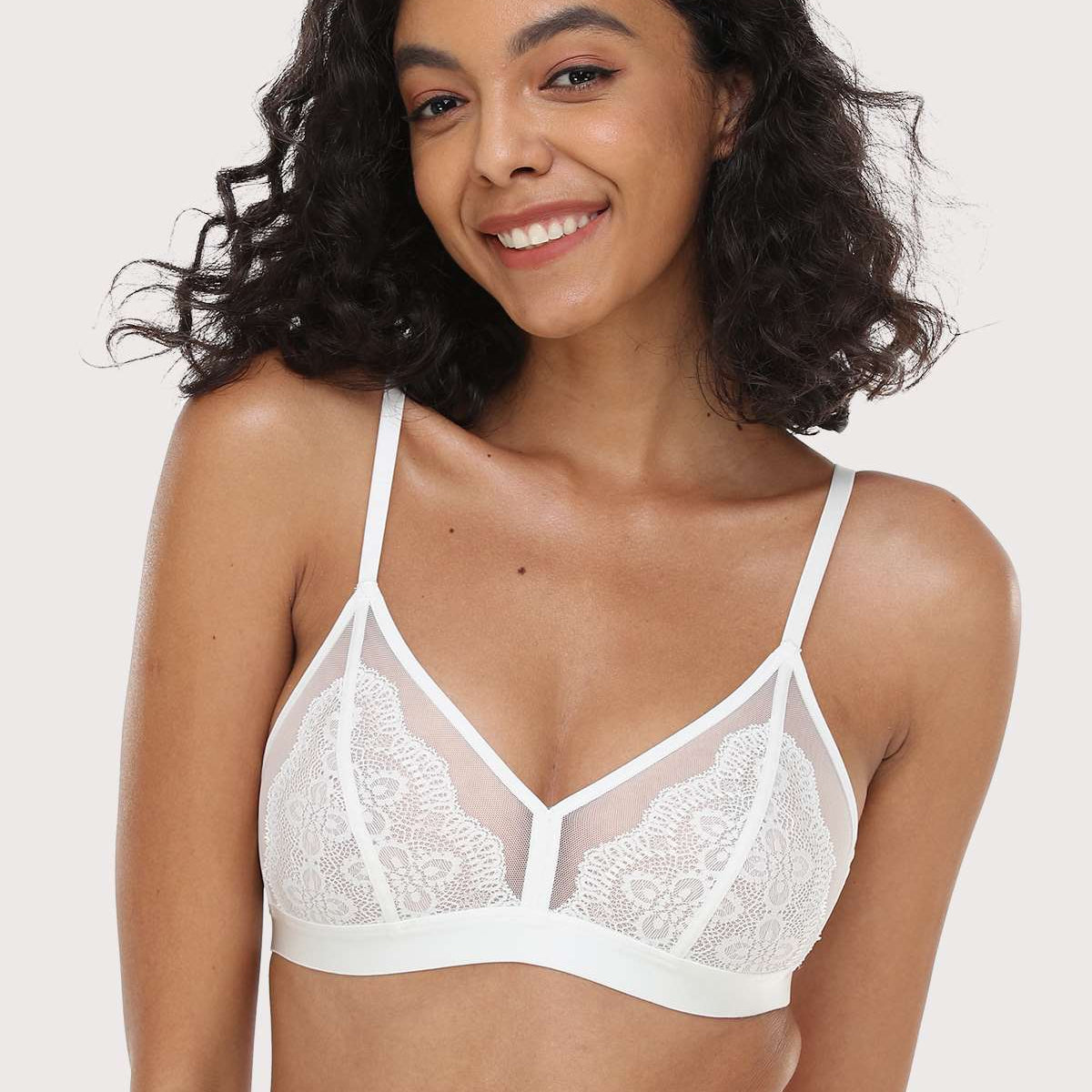 HSIA Wireless Lace Triangle Bra - HSIA