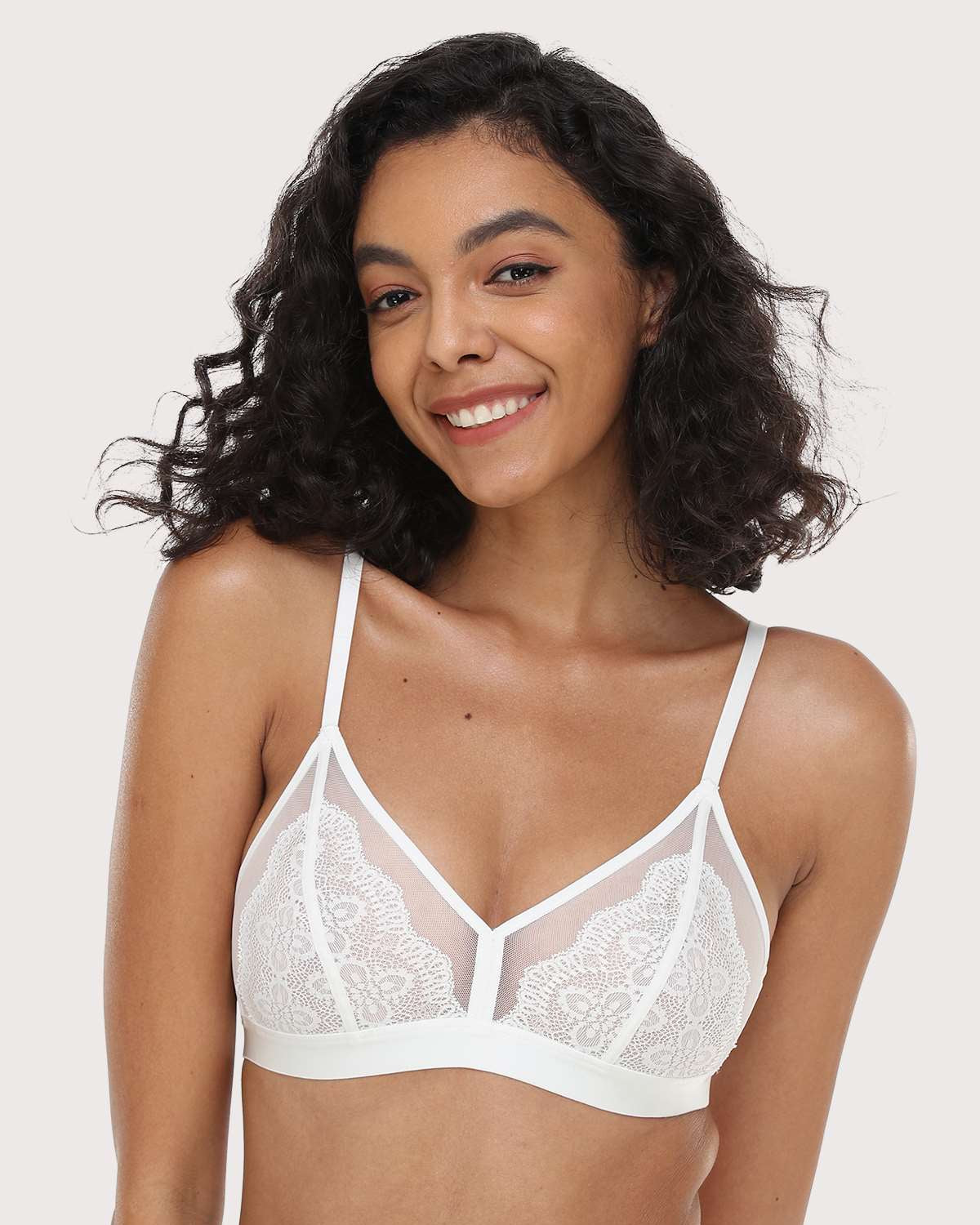 HSIA Wireless Lace Triangle Bra - HSIA