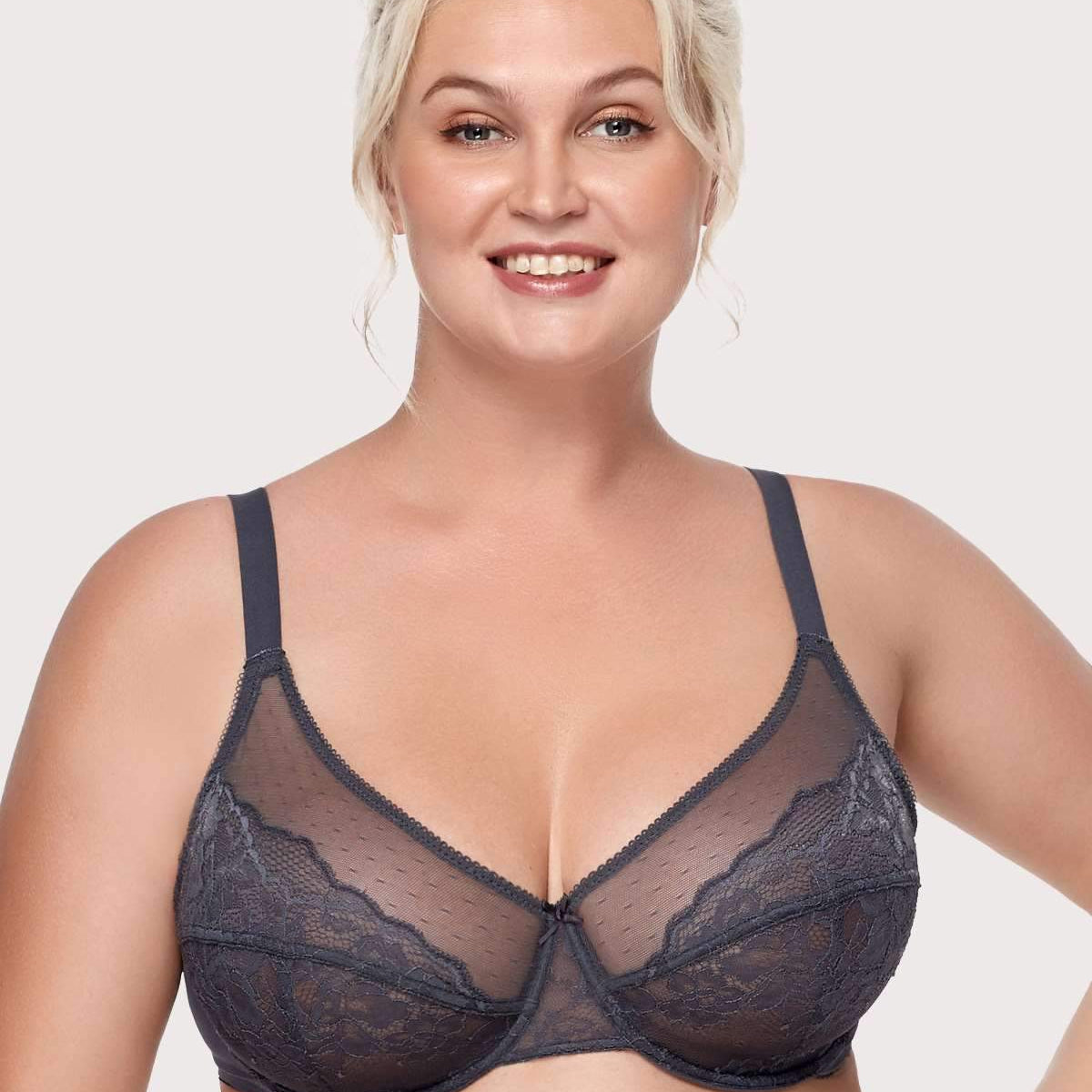 (Cardi B recommends)HSIA Enchante Black Lace Underwire Bra - HSIA