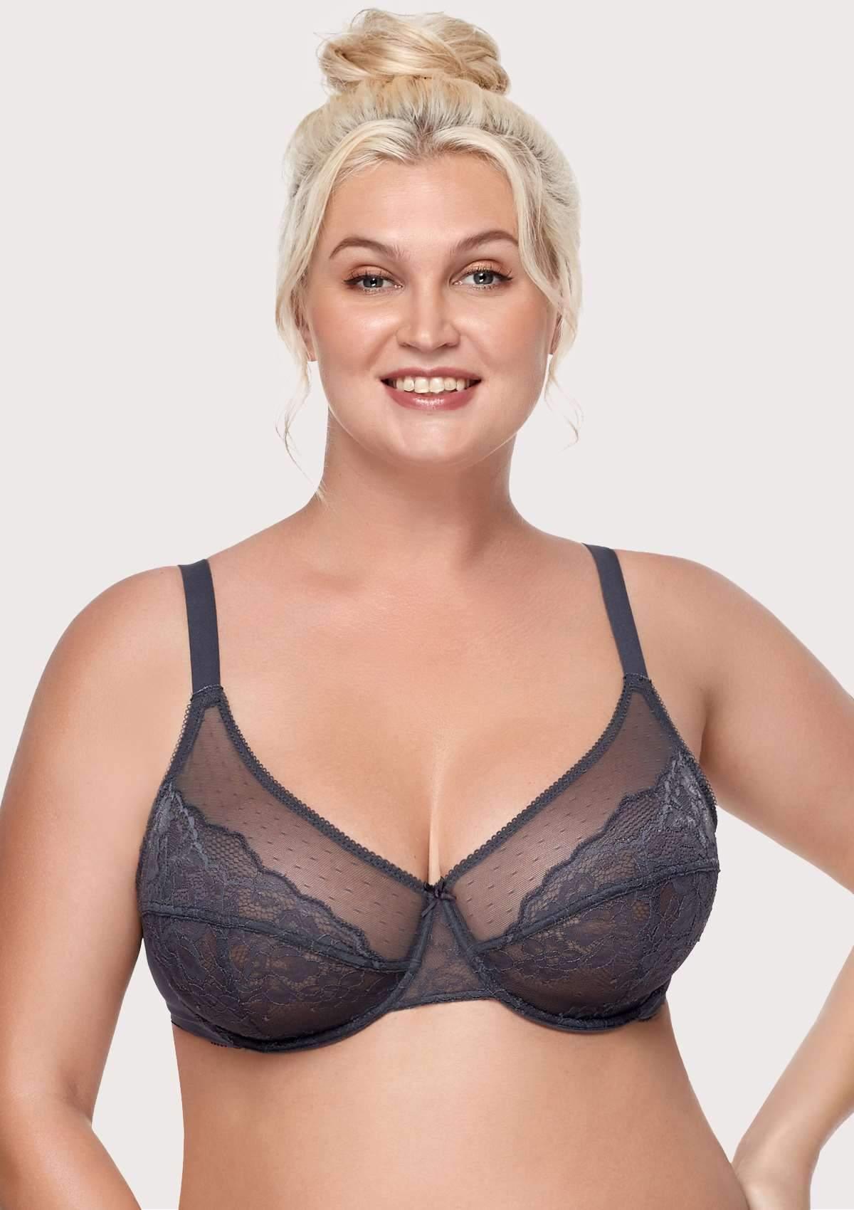 (Cardi B recommends)HSIA Enchante Black Lace Underwire Bra - HSIA