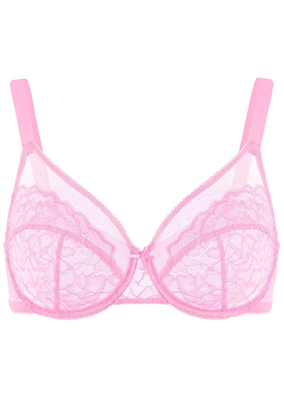 (Cardi B recommends)Enchante Lace Unlined Underwire Bra - HSIA