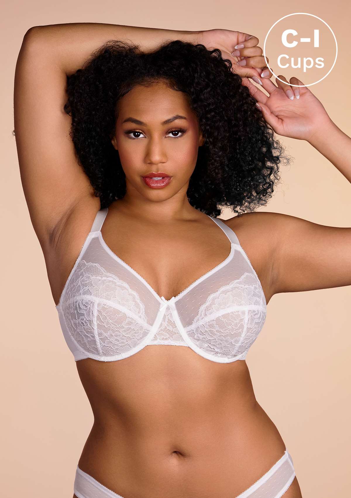 (Cardi B recommends)Enchante White Lace Underwire Bra - HSIA