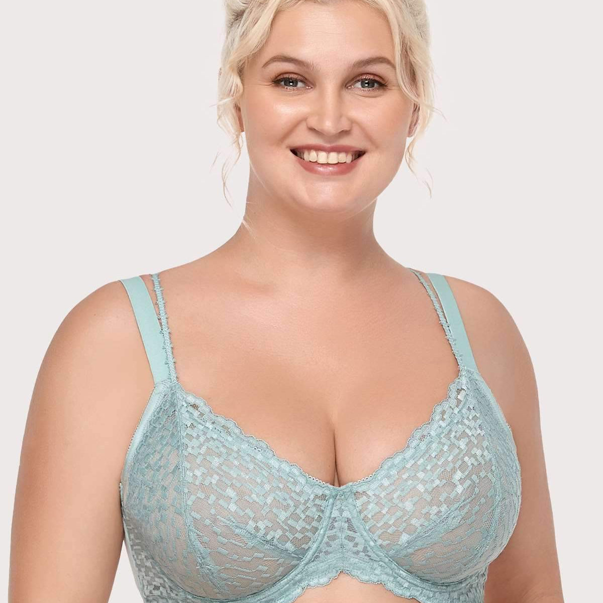 Overkill Double Straps Full Lace Bra - HSIA