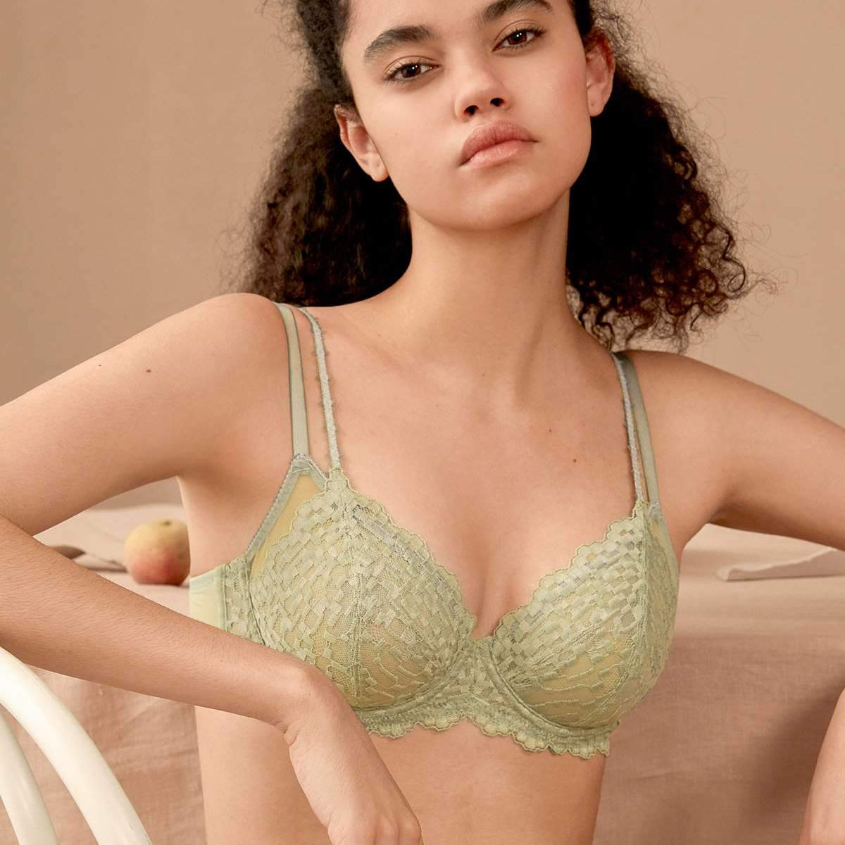 Overkill Double Straps Full Lace Bra - HSIA