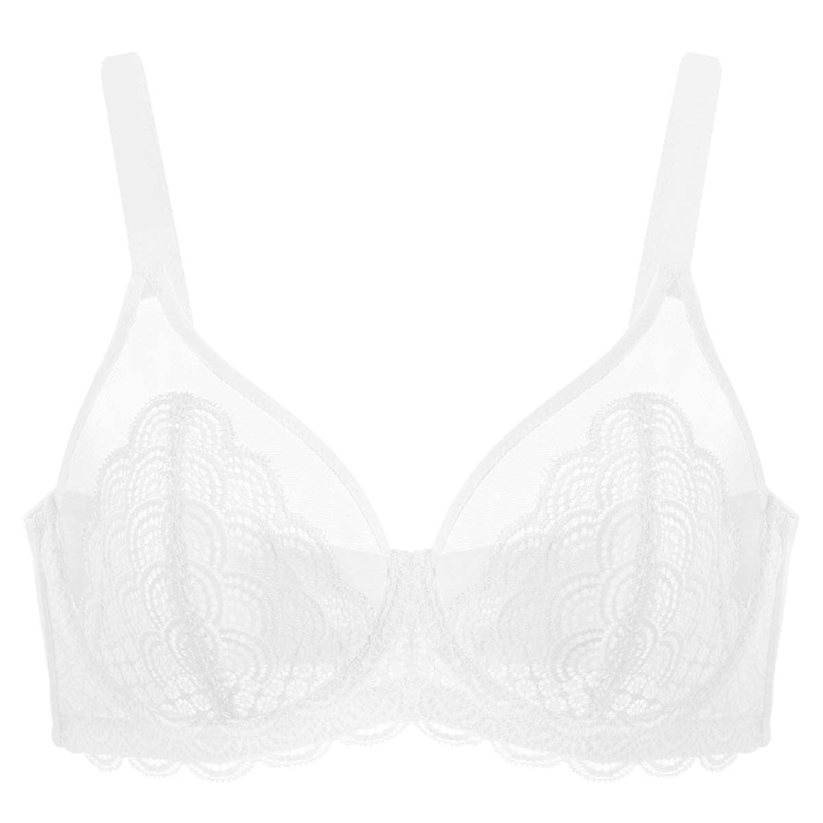 (Cardi B recommends)Mermaid Scales Lace Underwire Bra - HSIA