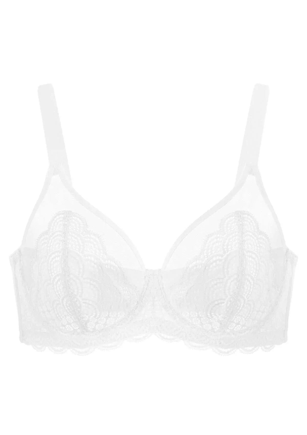 (Cardi B recommends)Mermaid Scales Lace Underwire Bra - HSIA