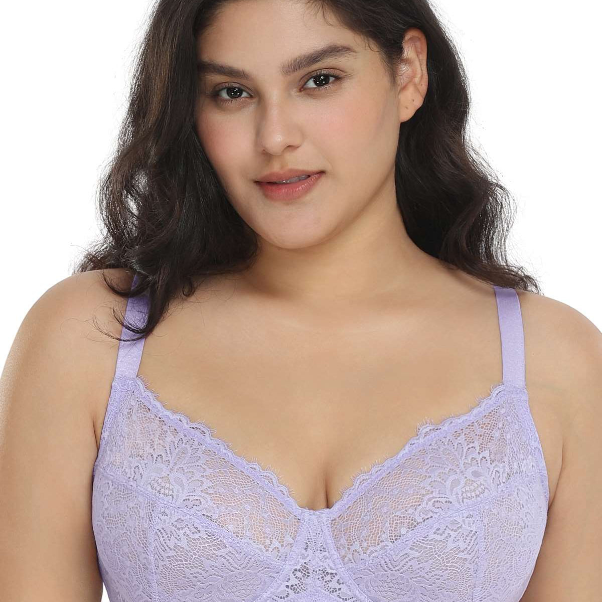 HSIA Purple Sunflower Underwire Lace Bra - HSIA