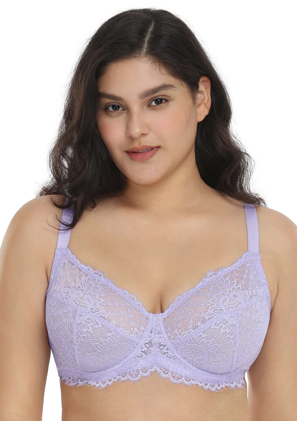 HSIA Purple Sunflower Underwire Lace Bra - HSIA
