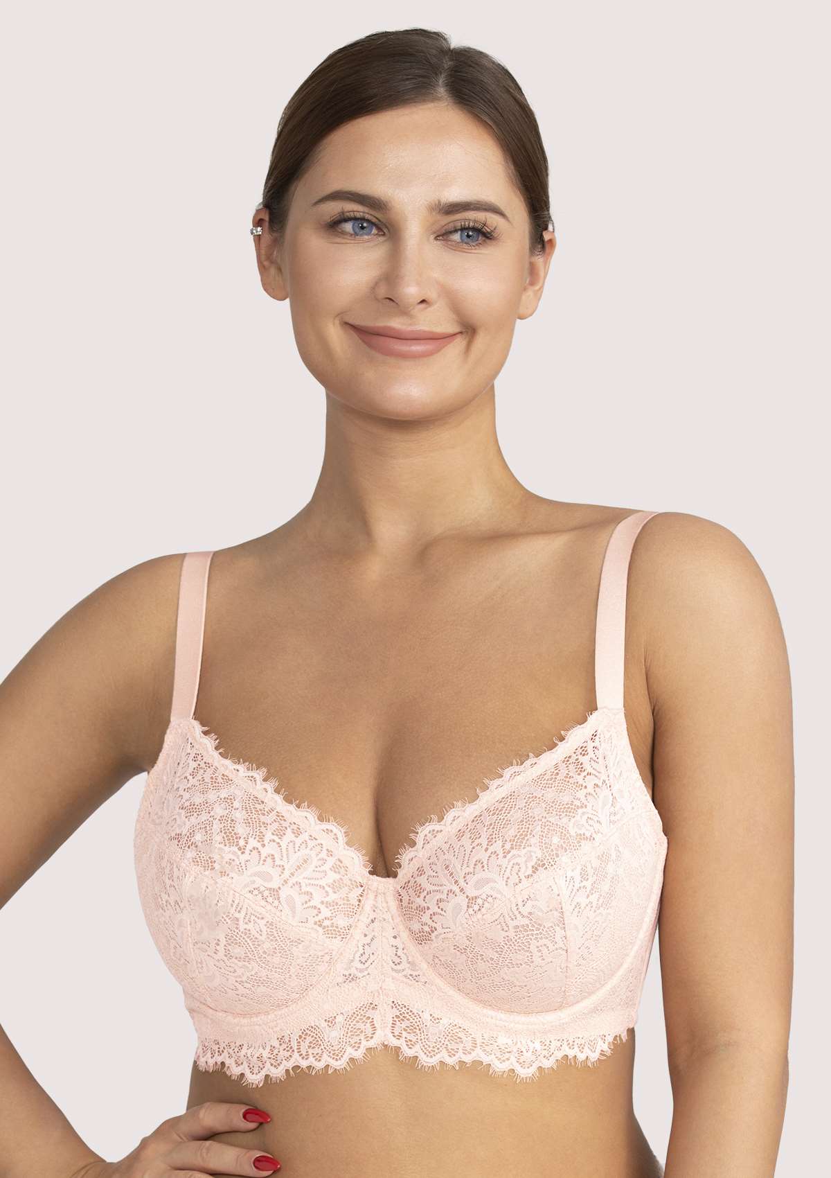 HSIA Sunflower Underwire Pink Lace Bra Set - HSIA