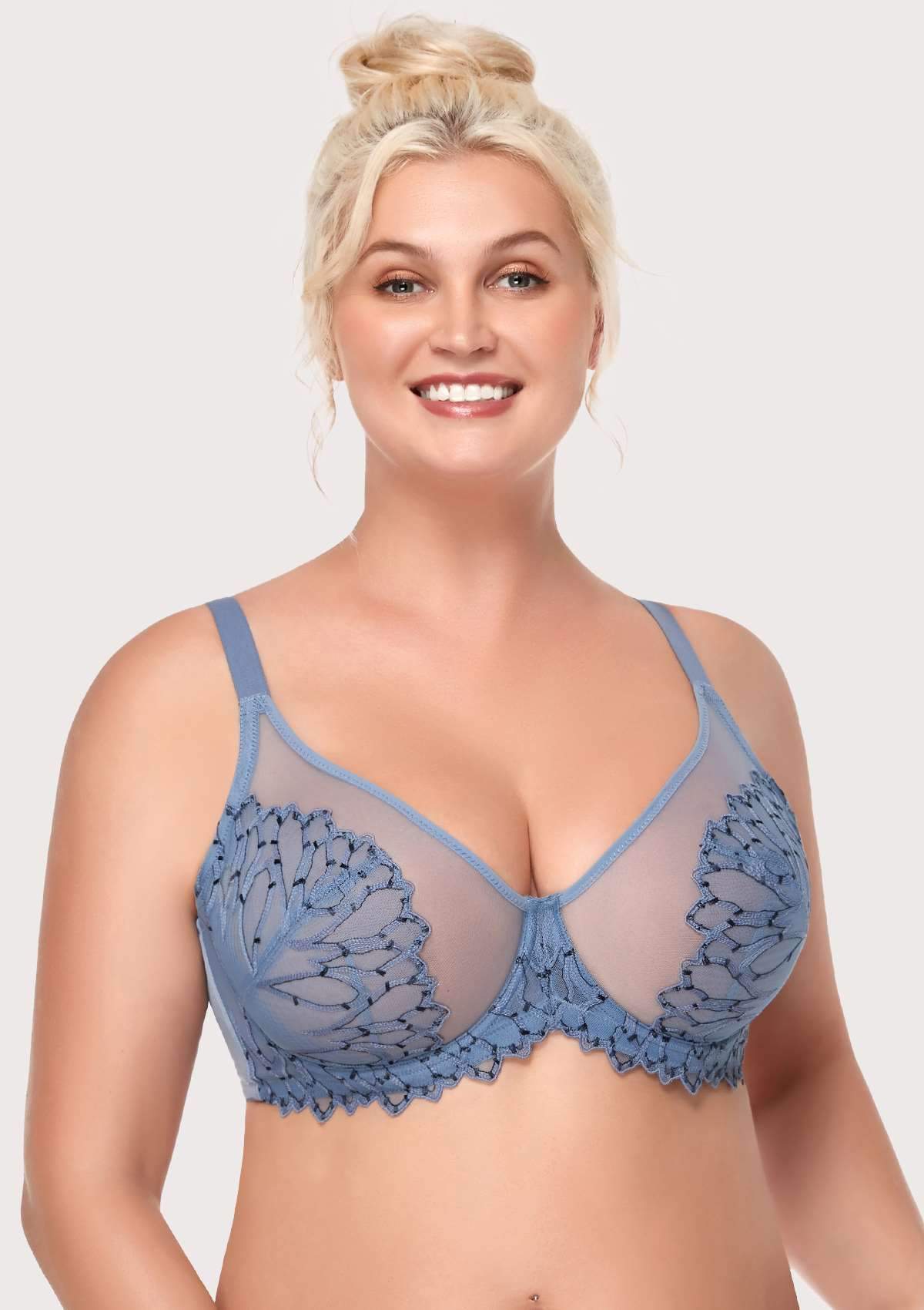 HSIA Minimizer Bras for Women Full Coverage, Unlined Bra with Underwire Non-Padded  Lace Women's Bra, Latte Lift 34C at  Women's Clothing store