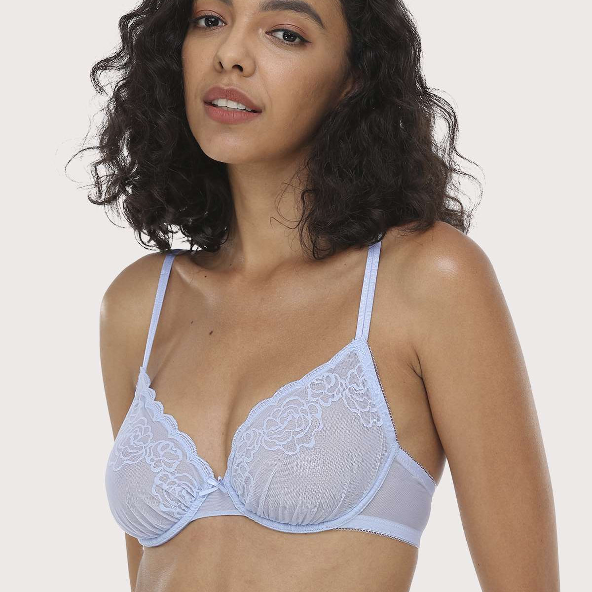 Rosa Bonica | Petite Lace Underwire Unlined Bra - HSIA