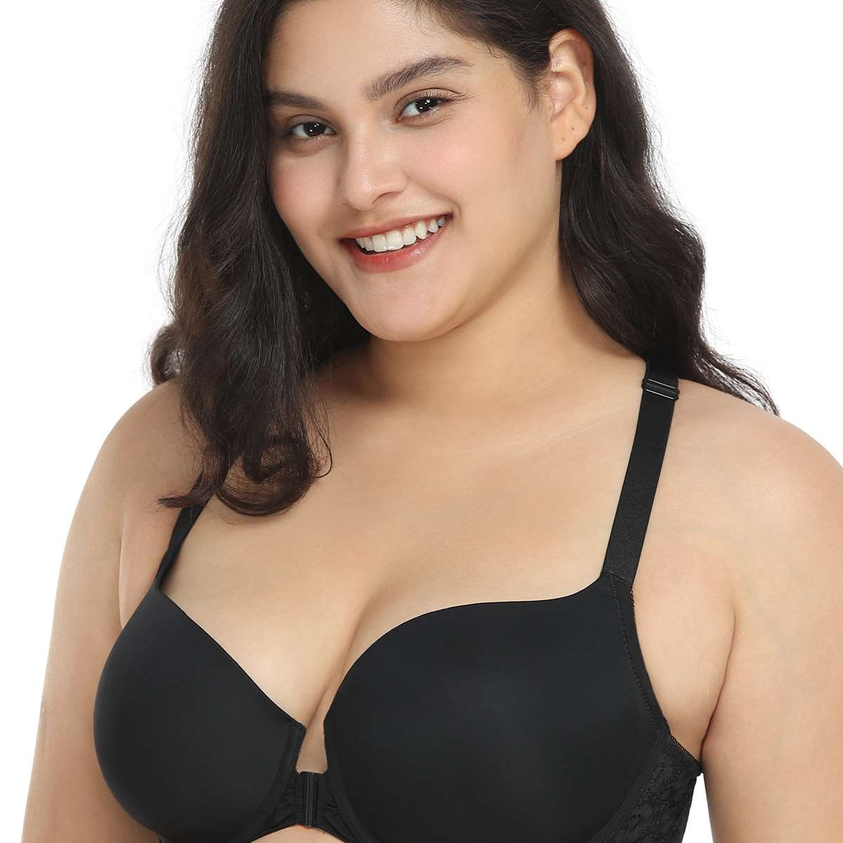 Serena Front-Close Lace-Back Underwire Bra - HSIA