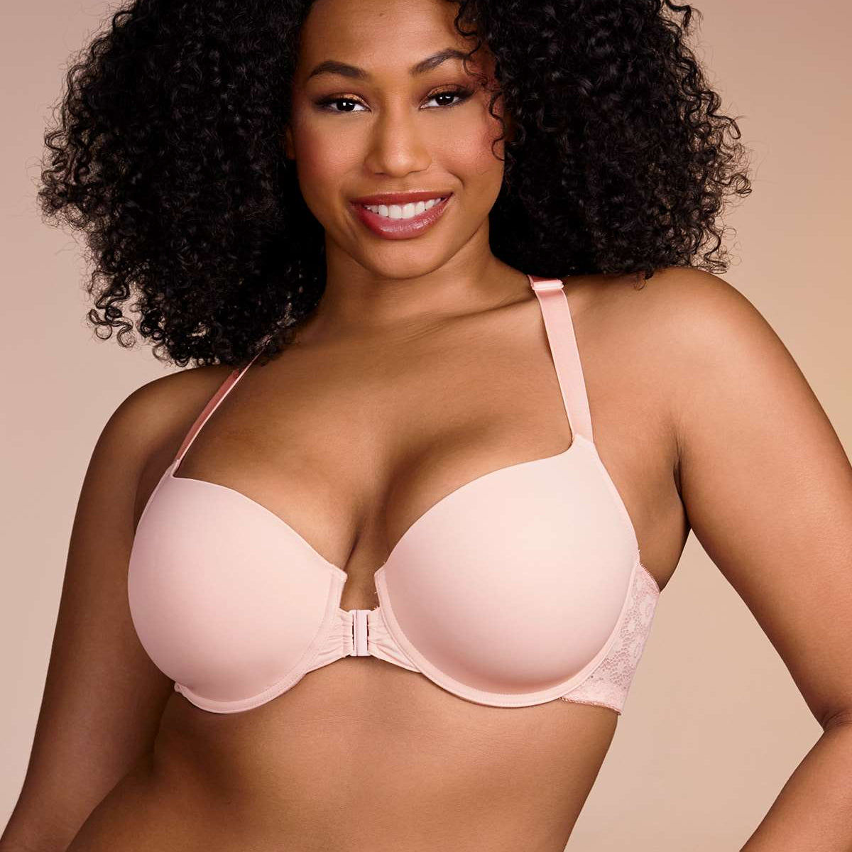 Serena Front-Close Lace-Back Underwire Bra - HSIA