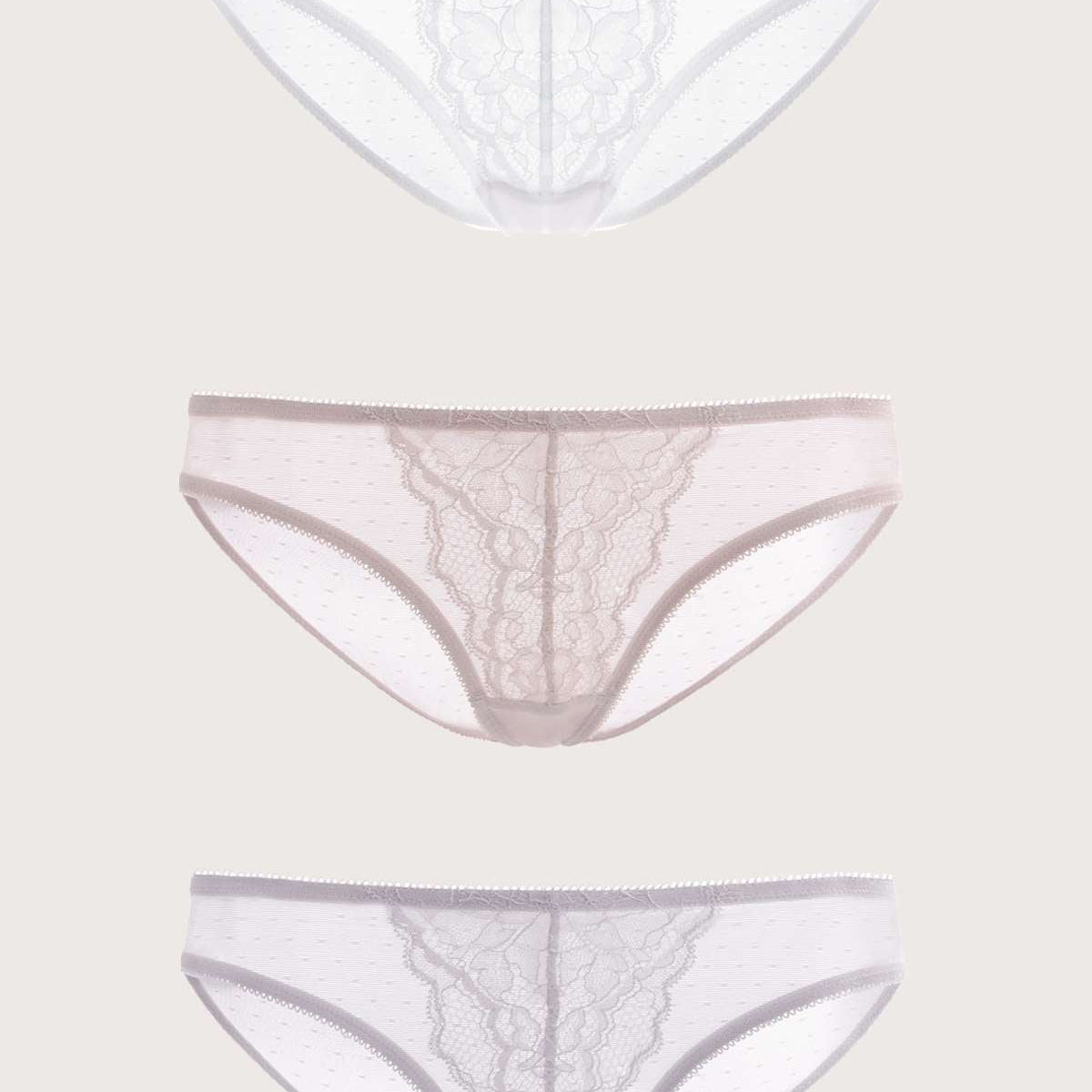 Enchante Lace Bikini Panties 3 Pack - HSIA