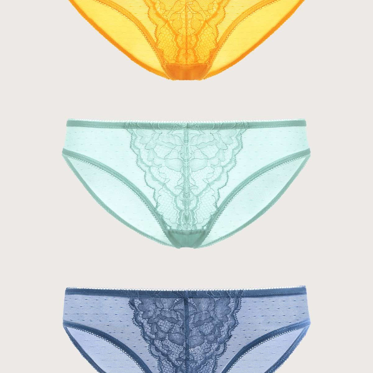 Enchante Lace Bikini Panties 3 Pack - HSIA