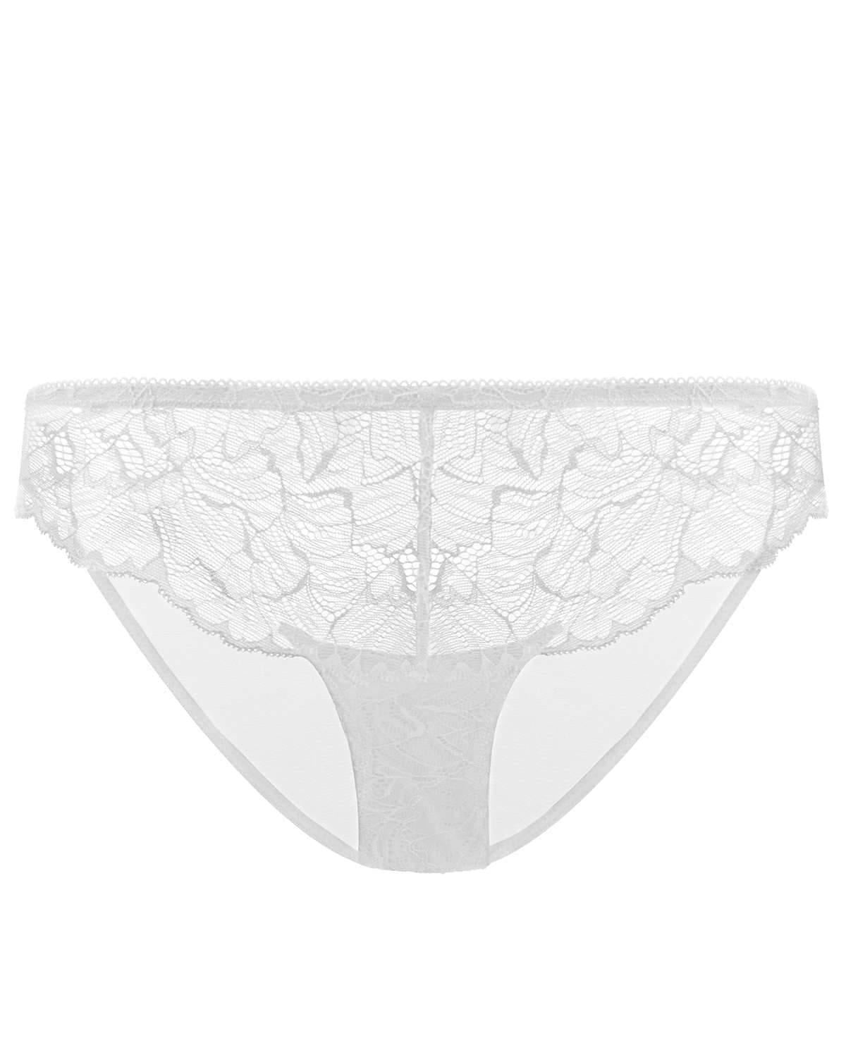 HSIA Blossom Lace Light Gray Bikini Underwear - HSIA