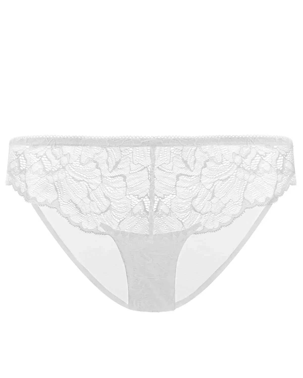 HSIA Blossom Lace Light Gray Bikini Underwear - HSIA