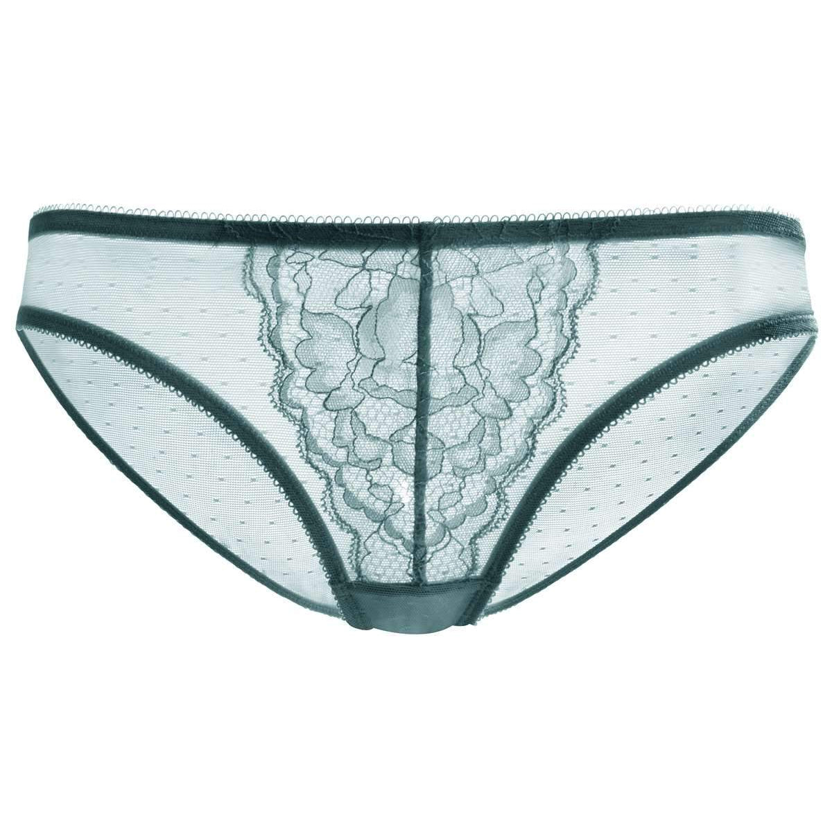 Enchante Lace Balsam Blue Bikini Underwear - HSIA