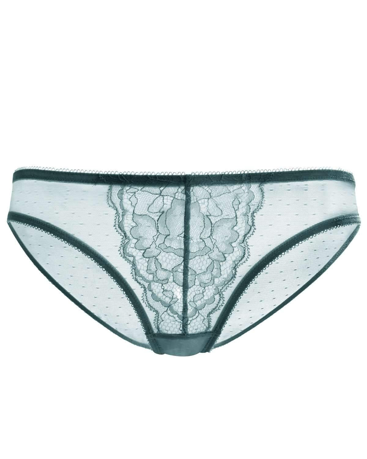 Enchante Lace Balsam Blue Bikini Underwear - HSIA