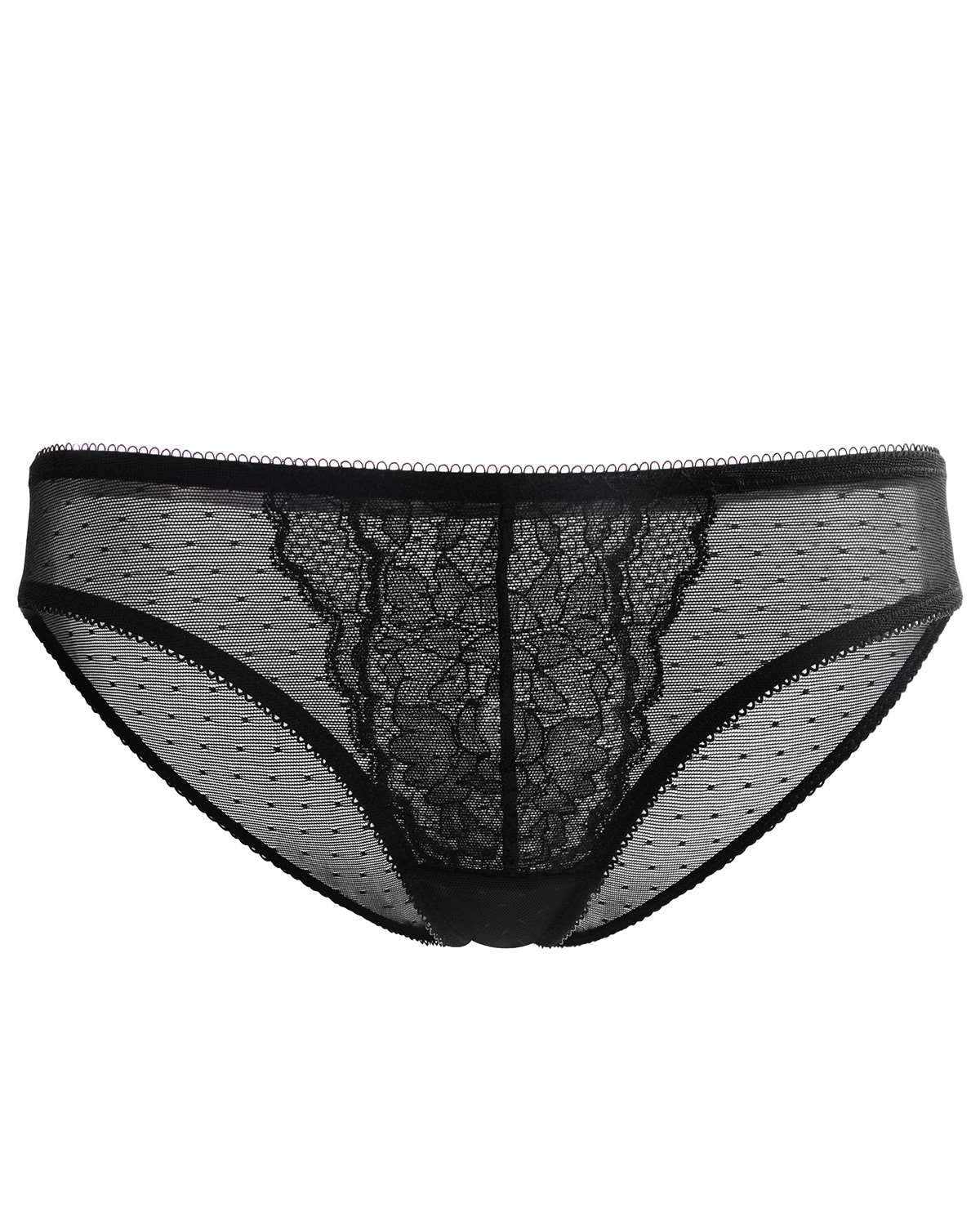 Enchante Lace Mid Rise Bikini Underwear - HSIA