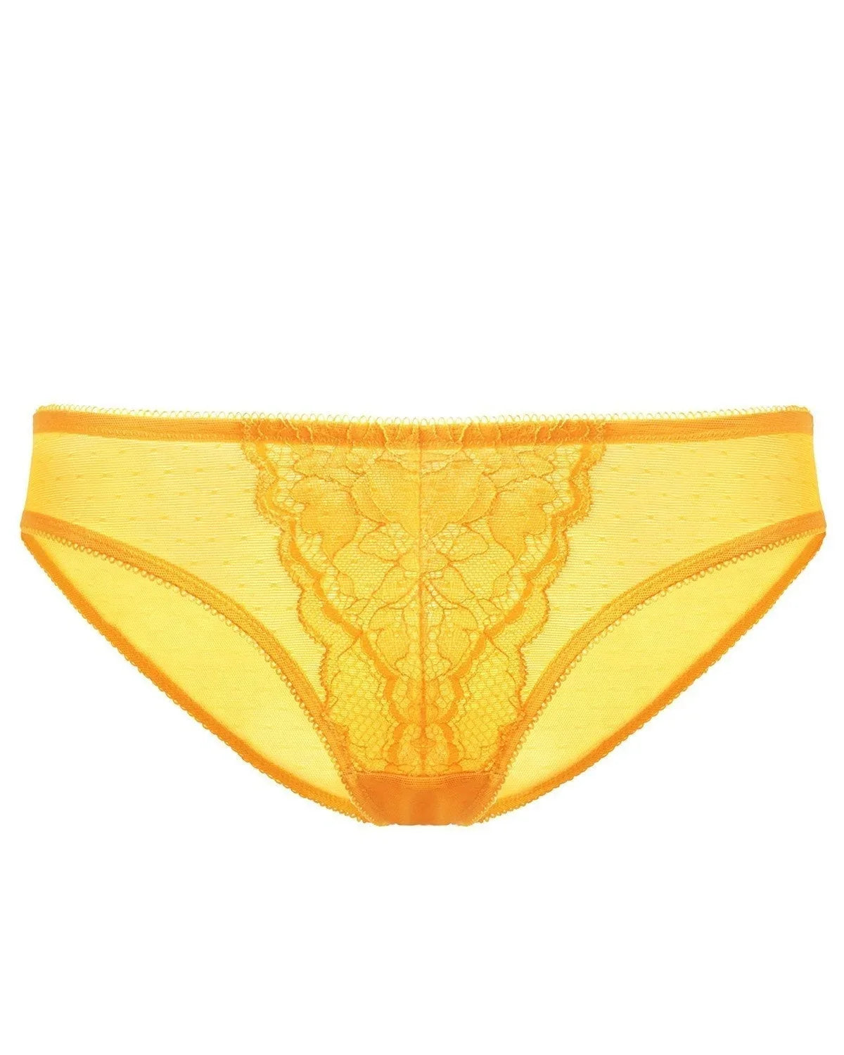 Enchante Lace Cadmium Yellow Bikini Underwear - HSIA