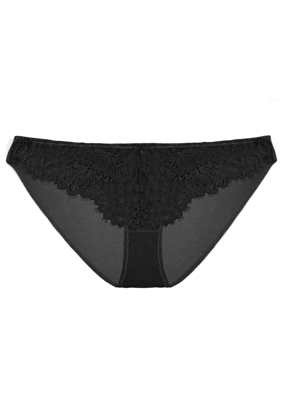 HSIA Sunflower Exquisite Black Bikini Lace Underwear - HSIA