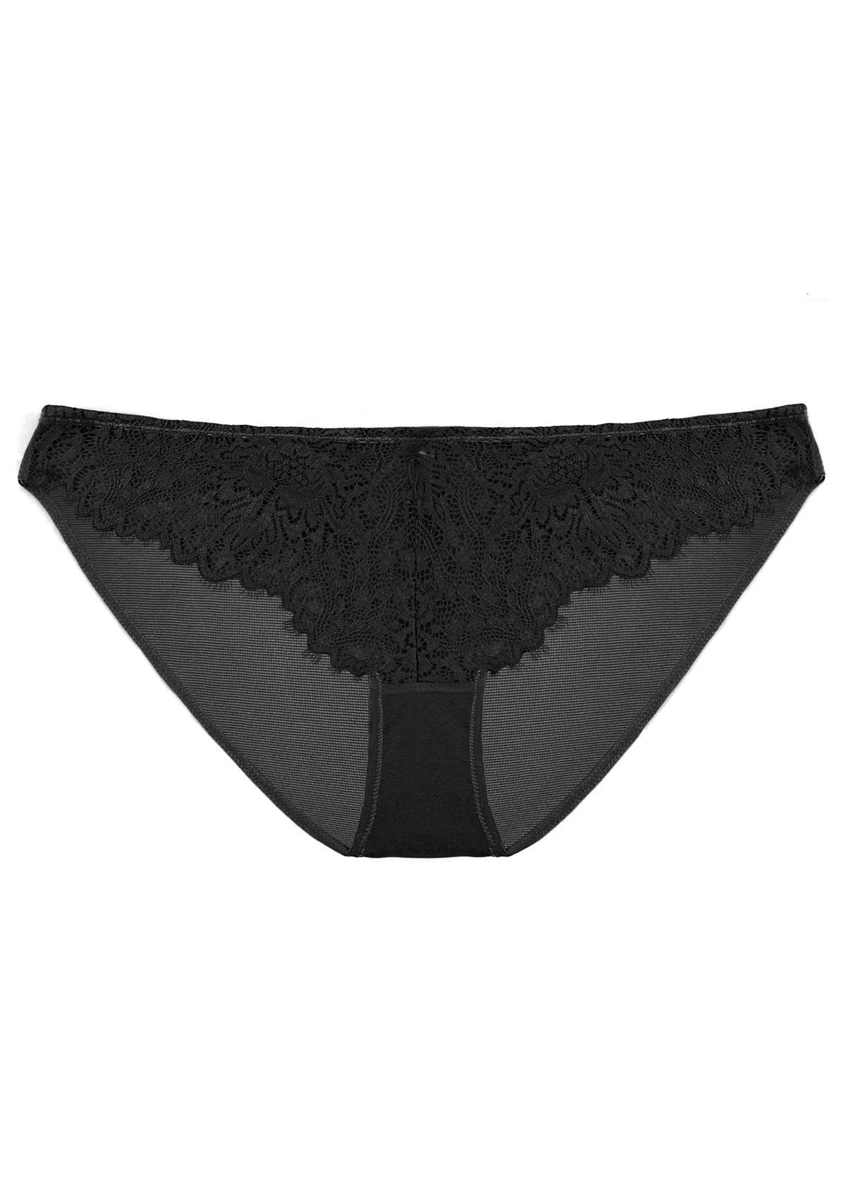 HSIA Sunflower Exquisite Black Bikini Lace Underwear - HSIA