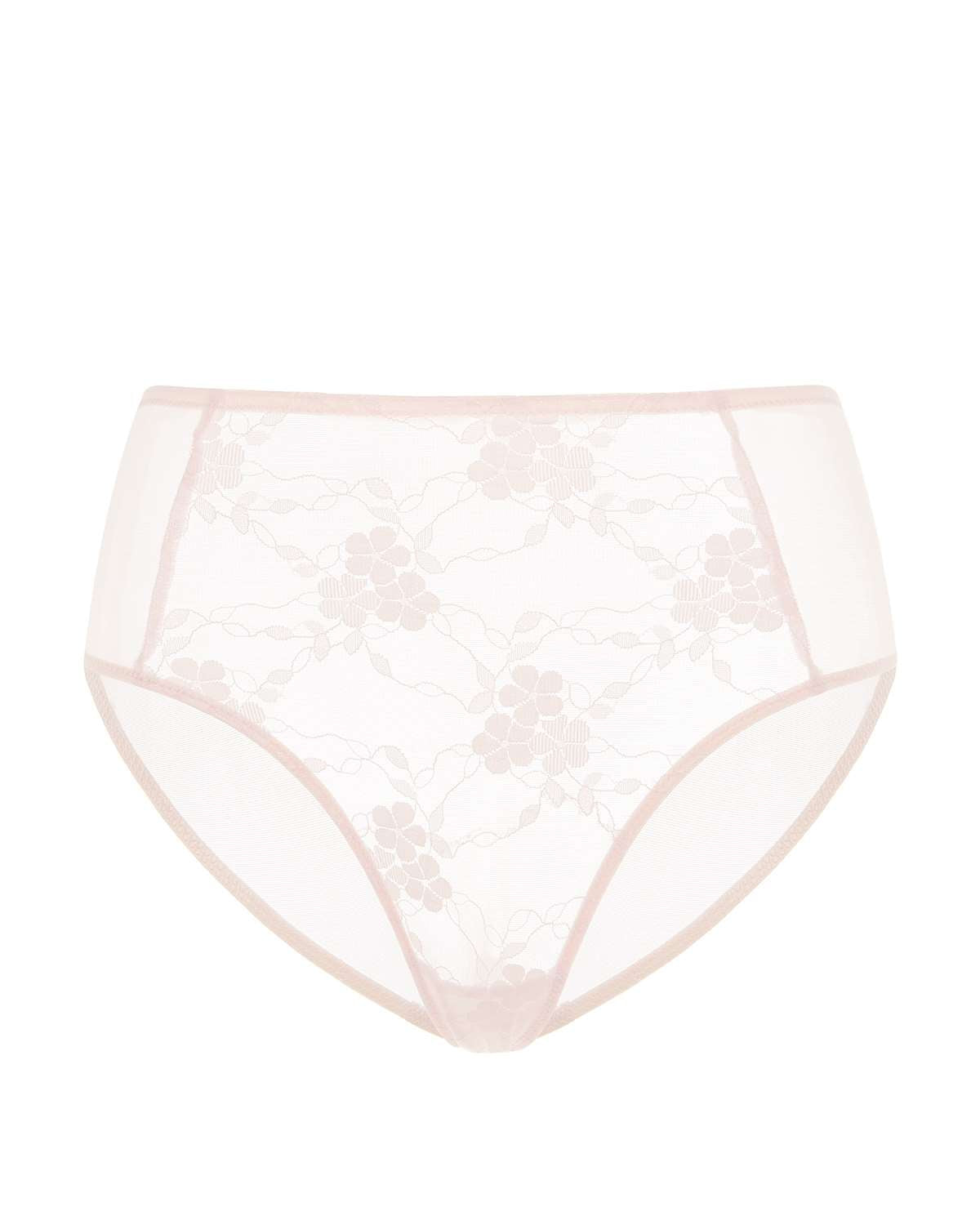 Spring Romance High-Rise Floral Lace Brief Underwear - HSIA