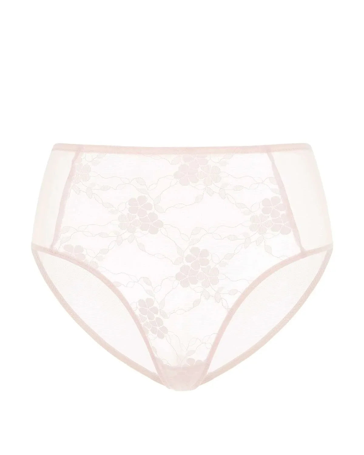 Spring Romance High-Rise Floral Lace Brief Underwear - HSIA