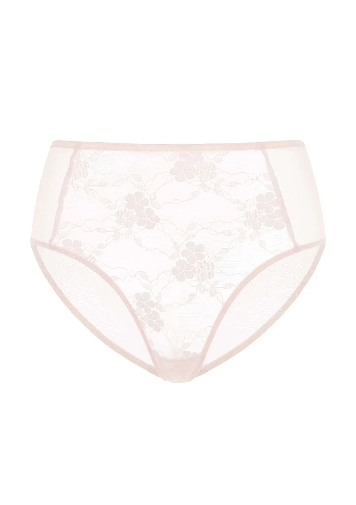 Spring Romance High-Rise Floral Lace Brief Underwear - HSIA