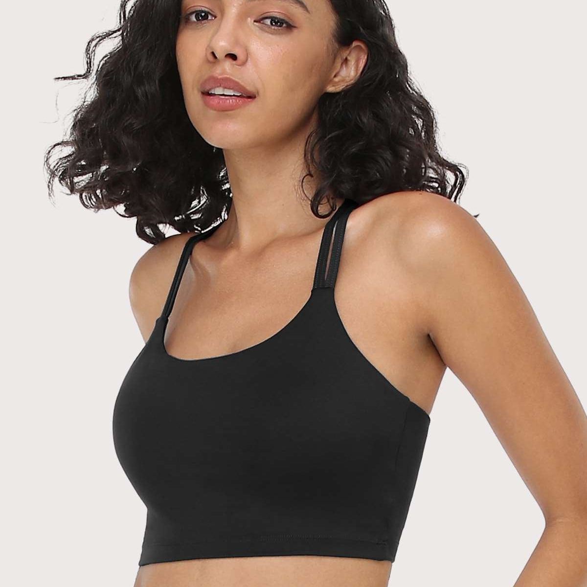 LEAPX Wireless Low-Impact Crisscross Padded Sports Bra - HSIA