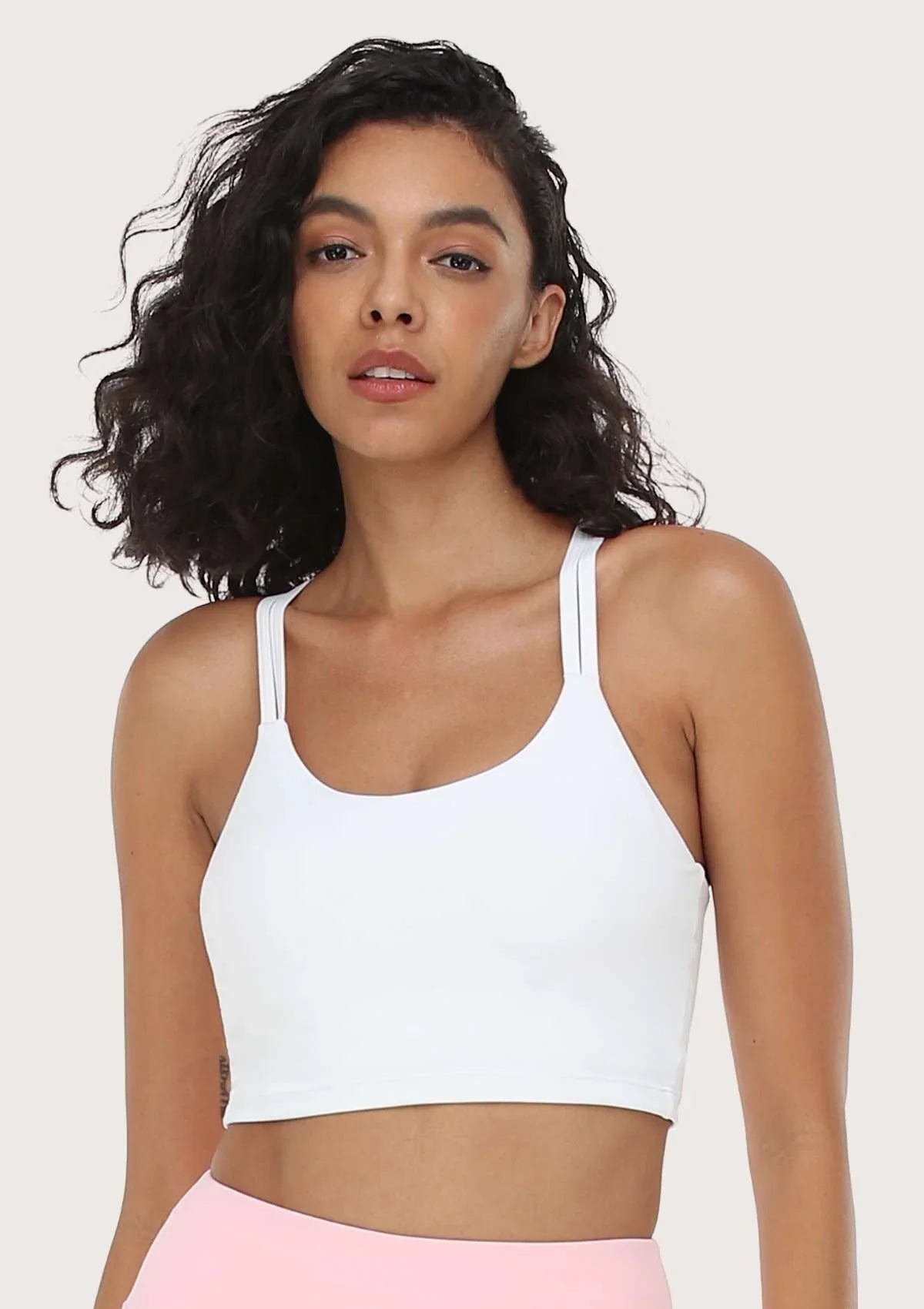LEAPX Wireless Low-Impact Crisscross Padded Sports Bra - HSIA