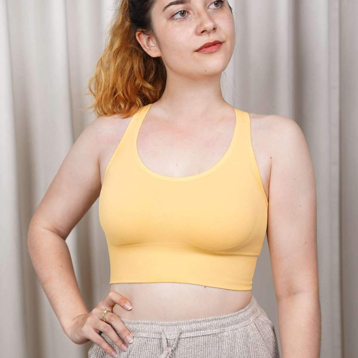 HSIA Racerback Padded Sports Bra - HSIA