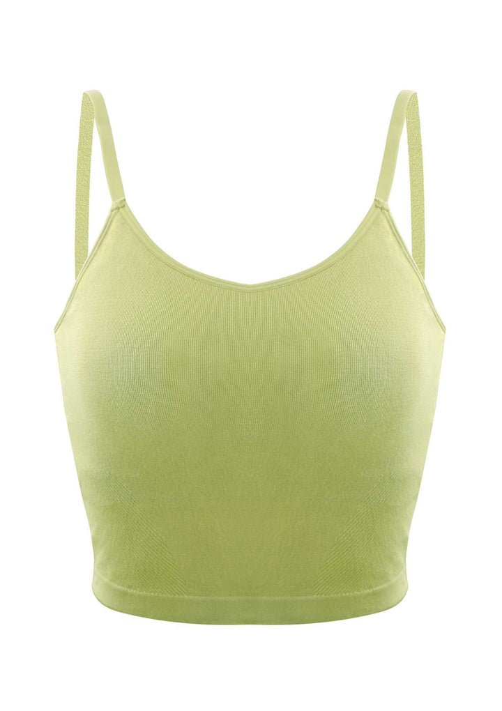 HSIA SONGFUL Love Cloud Yoga Padded Tank Top For Small Bust S / Green