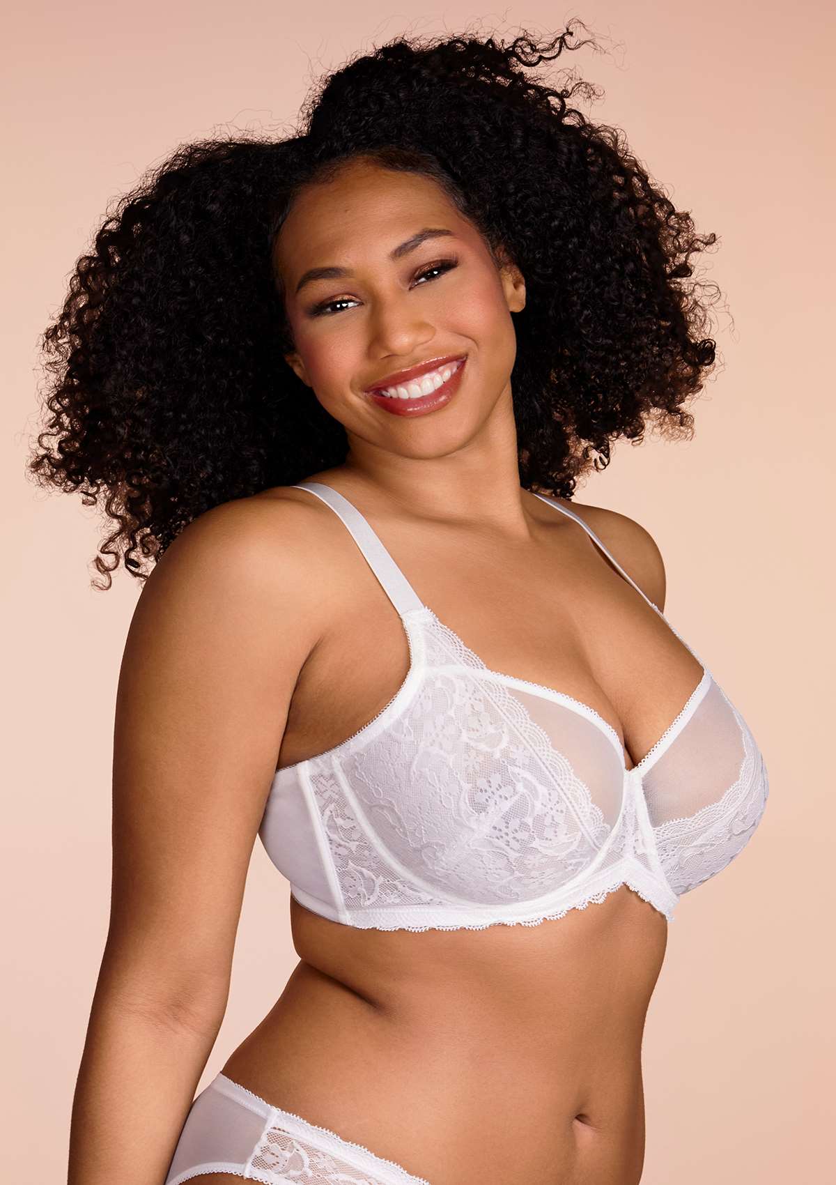 Anemone Unlined Dolphin Lace Underwire Bra - HSIA