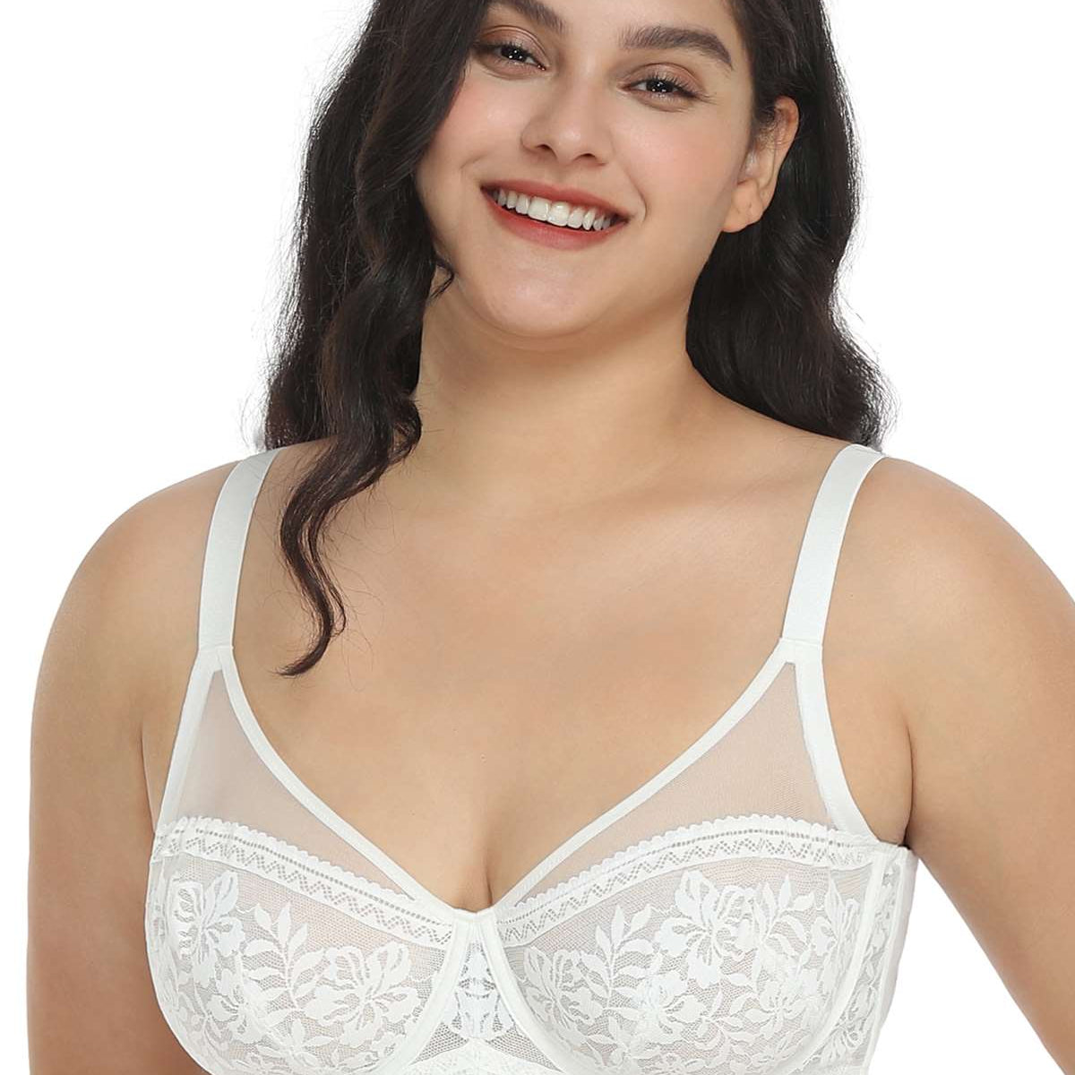 Gladioli Lace Unlined Underwire Bra - HSIA