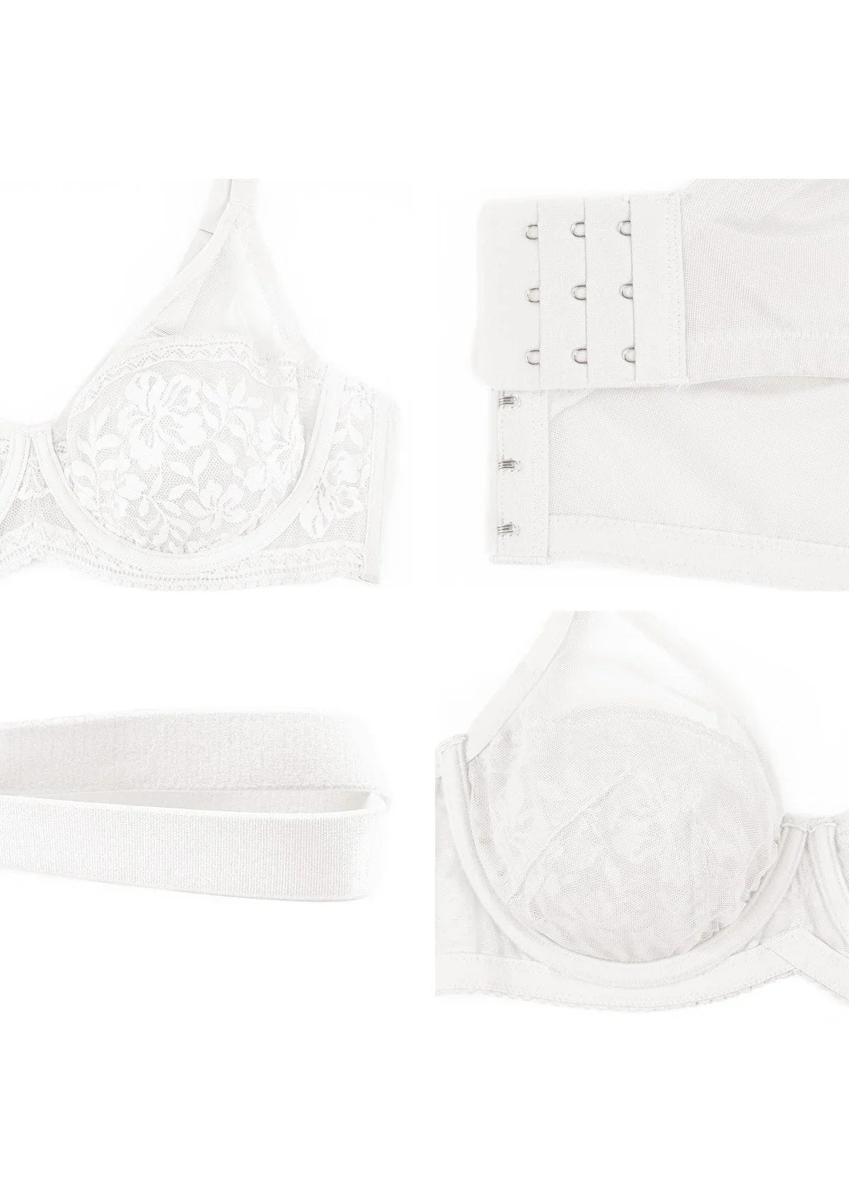 Gladioli Lace Unlined Underwire Bra - HSIA