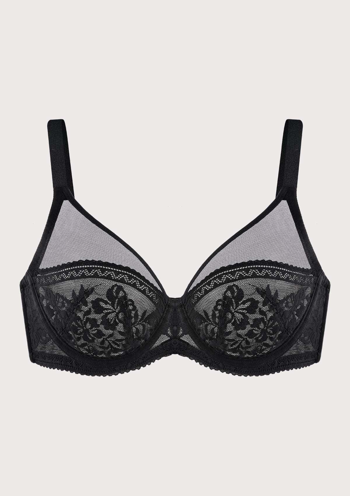 Gladioli Lace Unlined Underwire Bra - HSIA