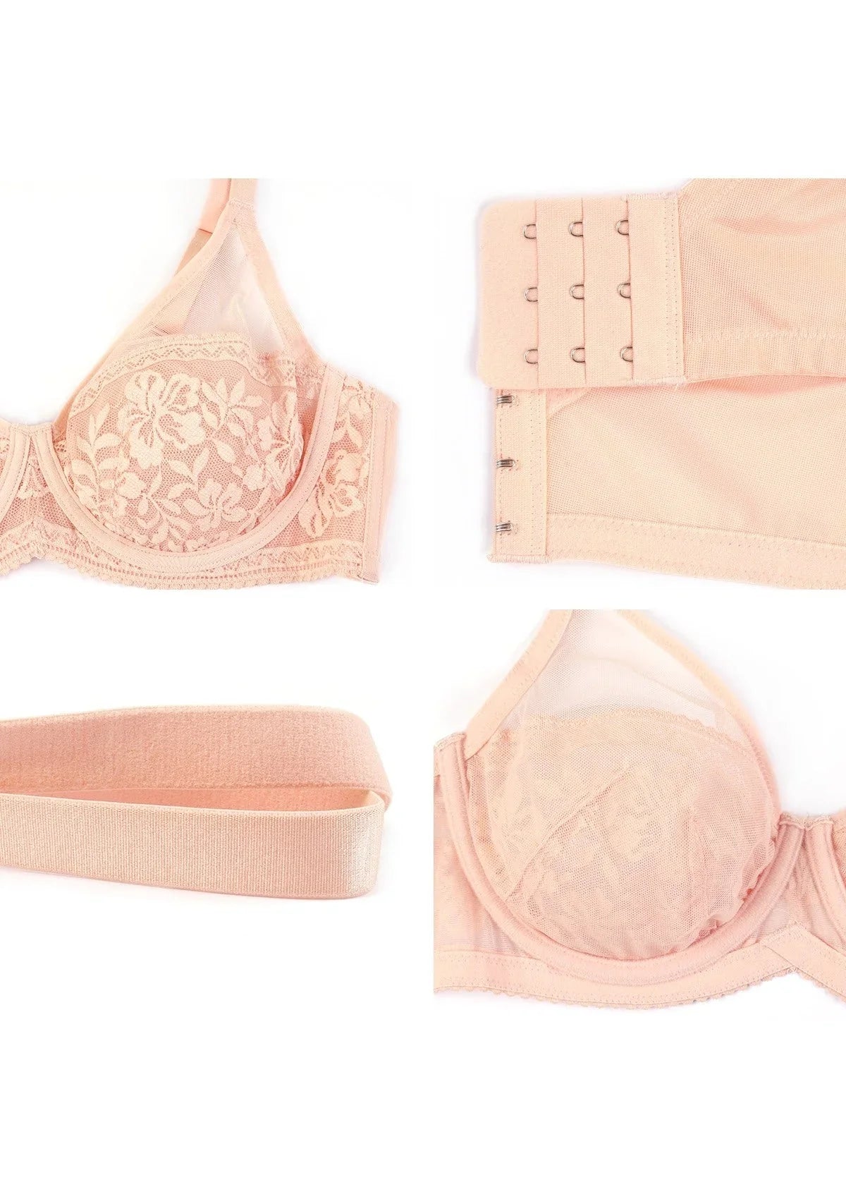 Gladioli Lace Unlined Underwire Bra - HSIA
