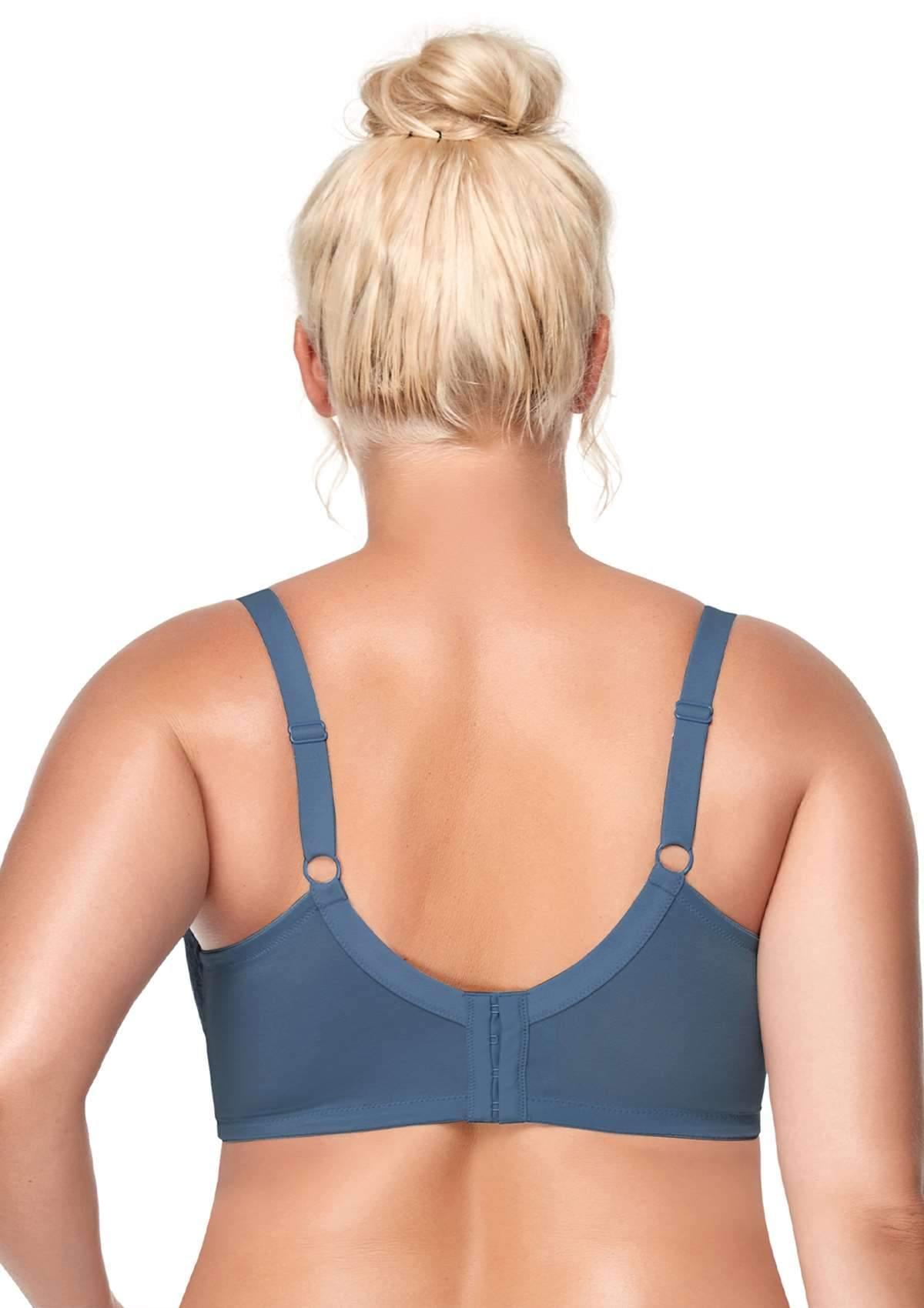 HSIA Blossom Dark Blue Unlined Lace Bra - HSIA