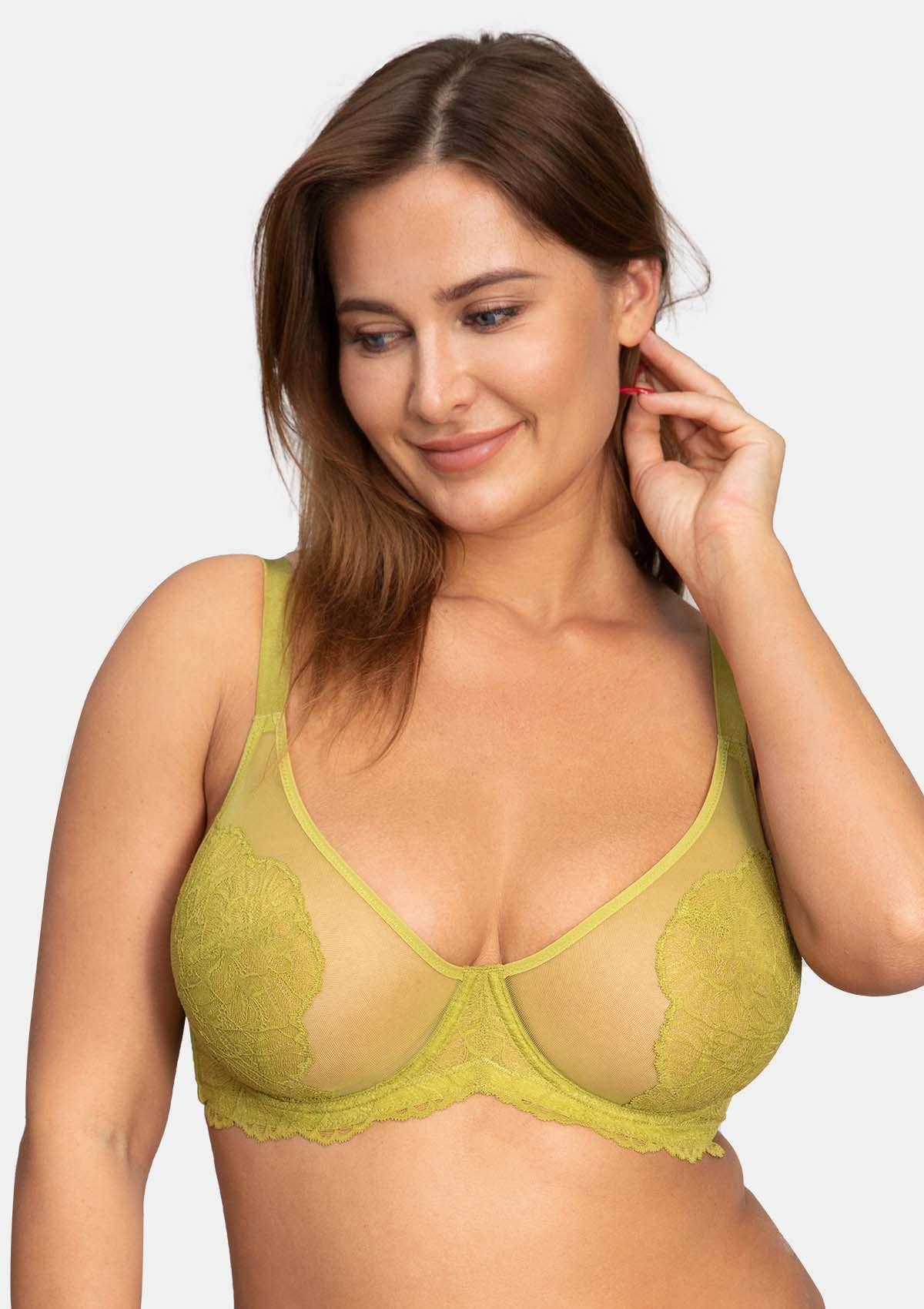 Blossom Unlined Underwire Lace Bra - HSIA