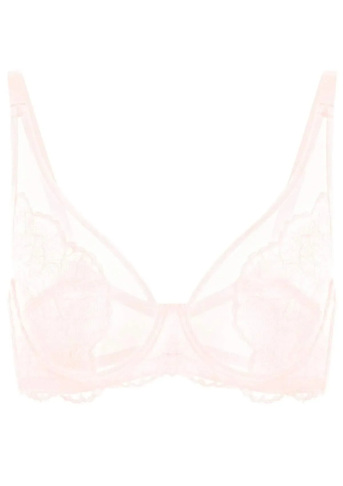 HSIA Blossom Pink Unlined Lace Bra - HSIA