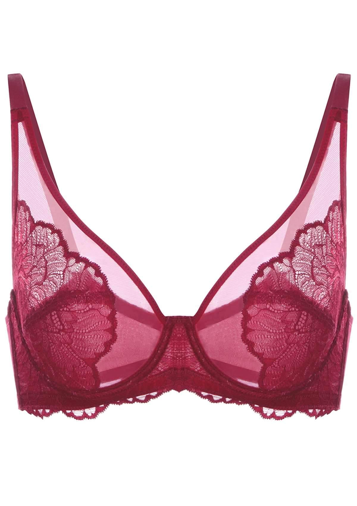 HSIA Blossom Unlined Lace Underwire Bra - HSIA