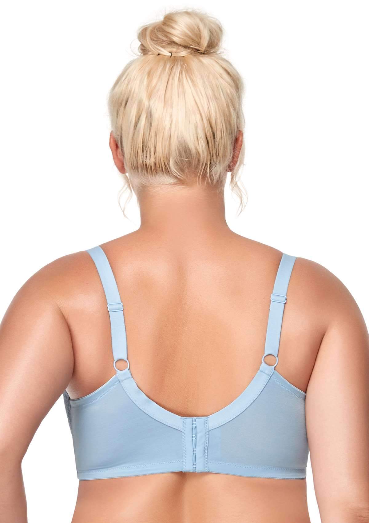 HSIA Blossom Unlined Storm Blue Lace Bra Set - HSIA